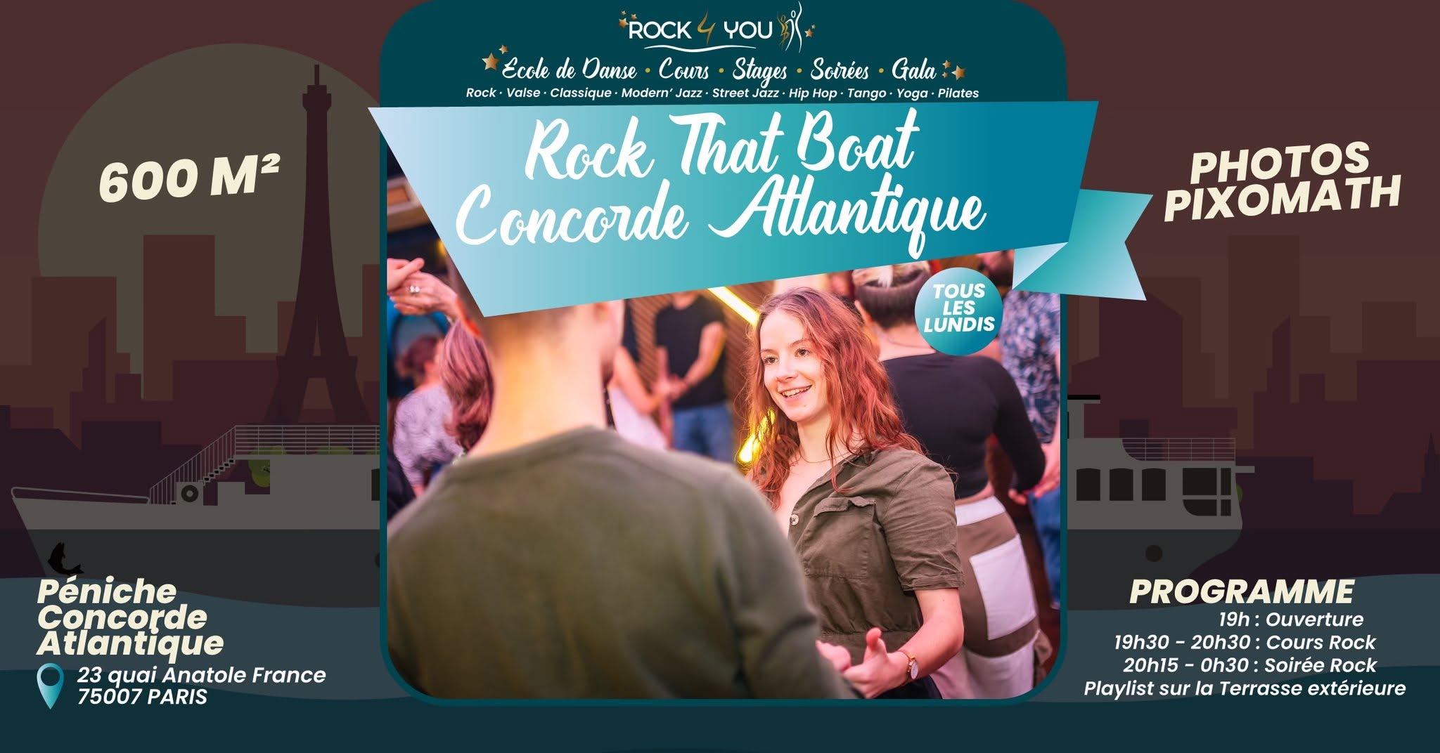 Rock That Boat - Cours + Soirée Rock 4 Temps — MON 5 OCT