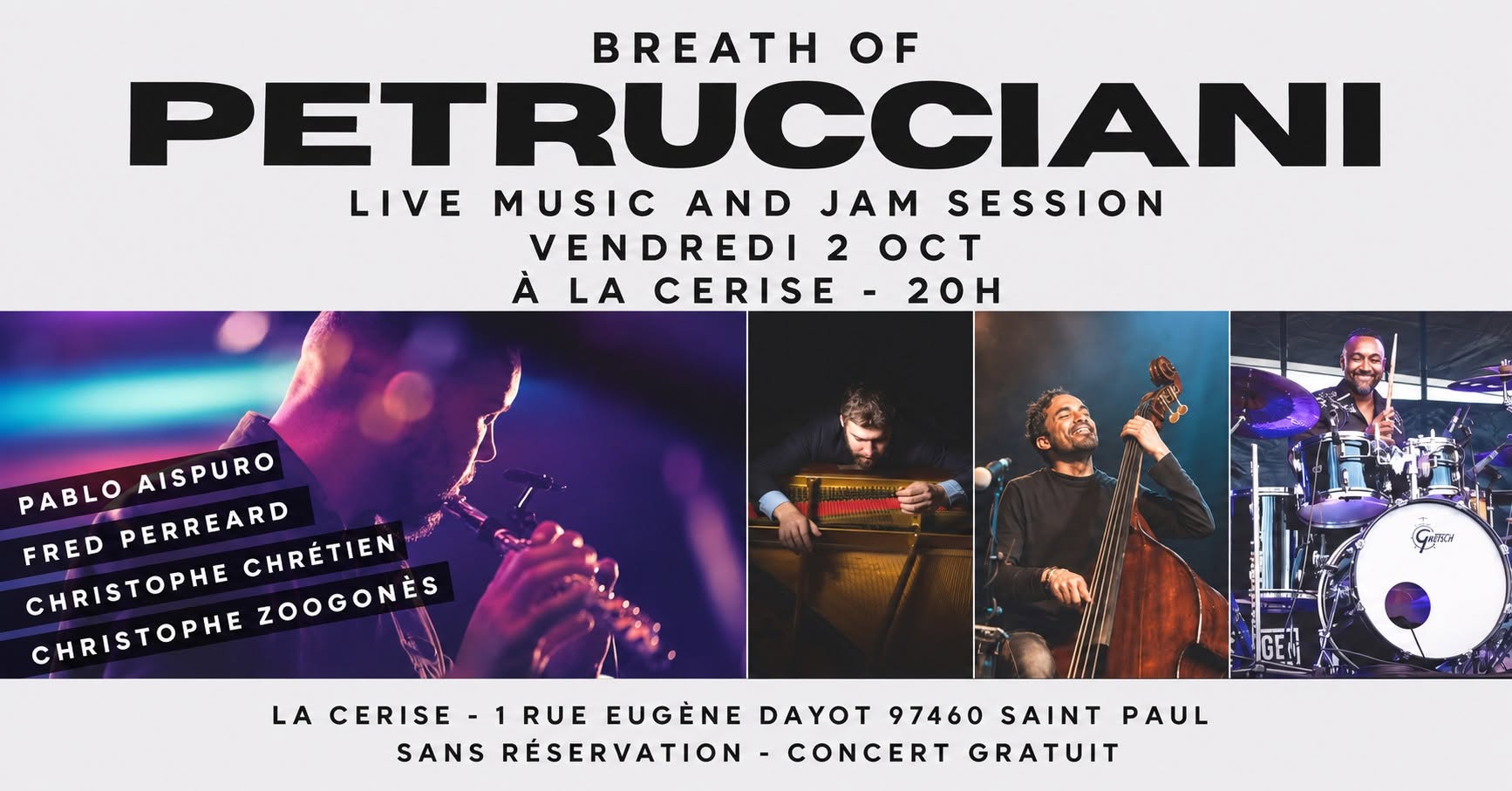 Concert Hommage à "Michel Petrucciani " à la cerise — FRI 2 OCT