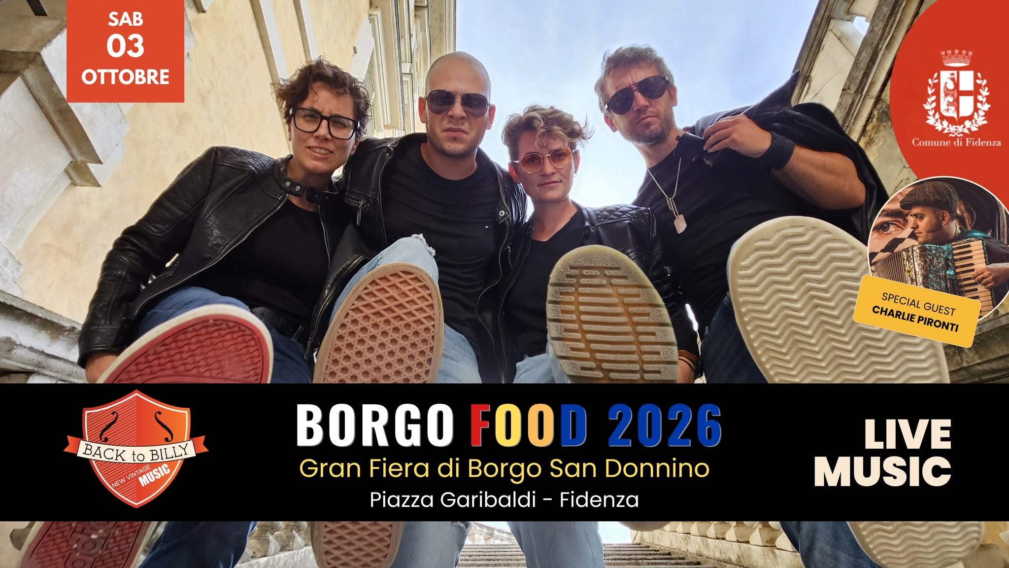 I Back to Billy al Borgo Food 2026 - Gran Fiera di Borgo San Donnino ๐ธ โ SAT 3 OCT