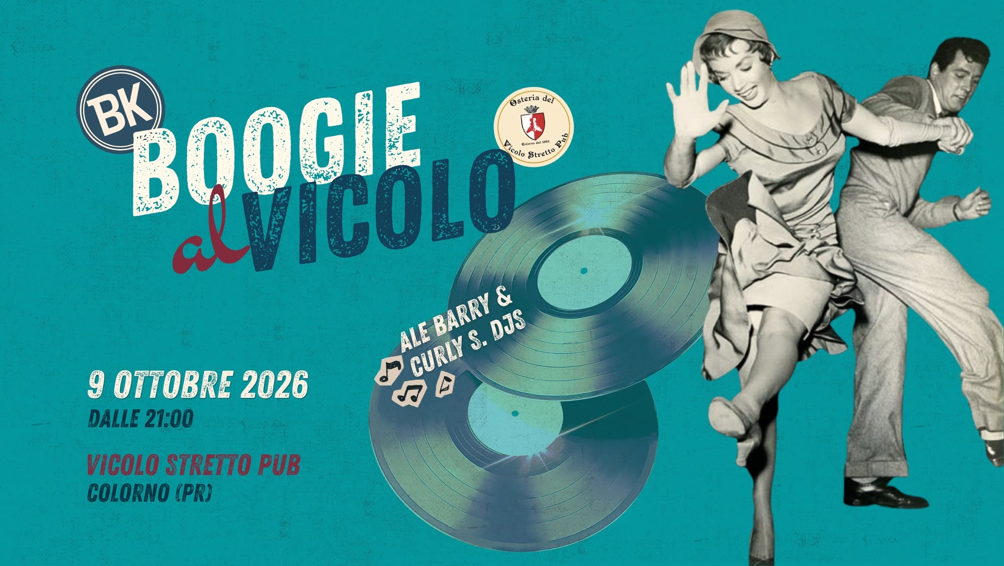 Boogie al Vicolo โ FRI 9 OCT