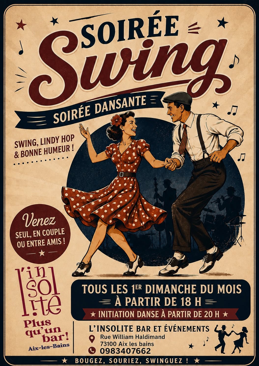 Initiation et soirée swing — SUN 4 OCT
