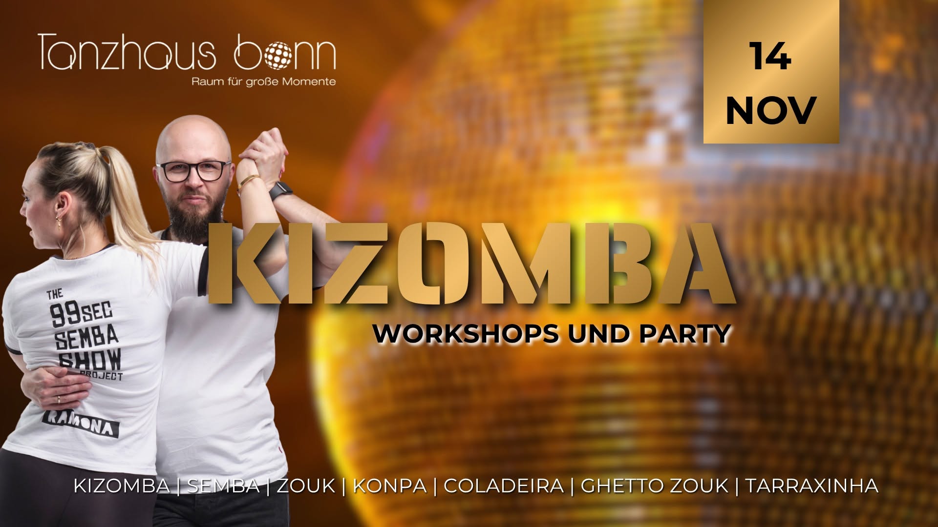Kizomba Workshops und Party — SAT 14 – SUN 15 NOV