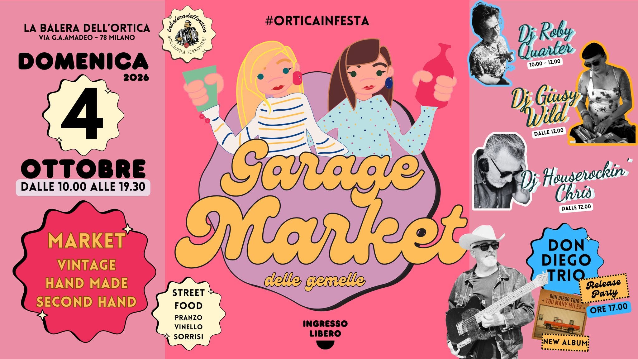 GARAGE MARKET DELLE GEMELLE - 4 OTTOBRE 2026 — SUN 4 OCT
