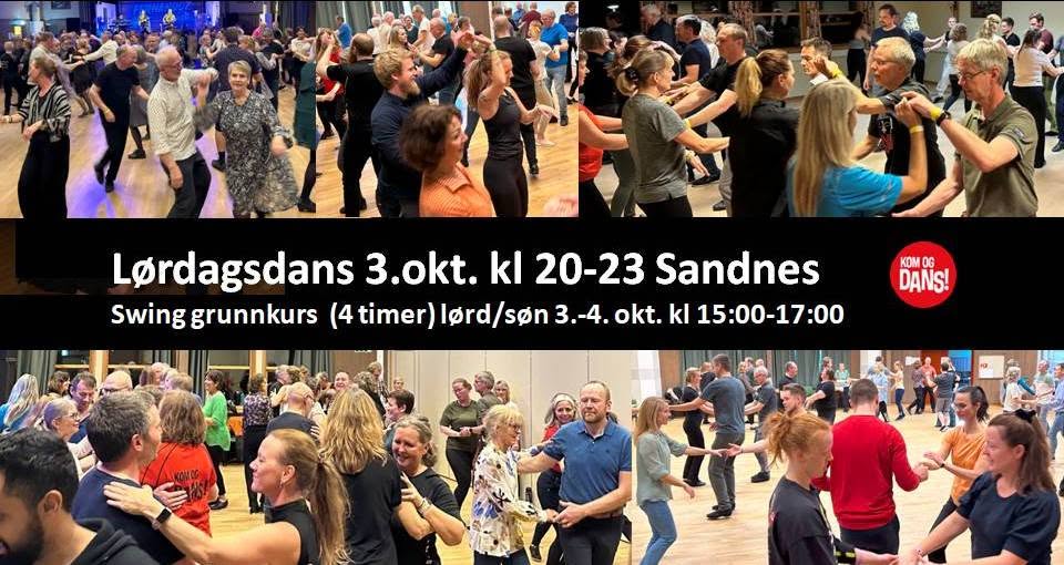 Sandnes, Lørdagsdans med swing og rock n roll — SAT 3 OCT