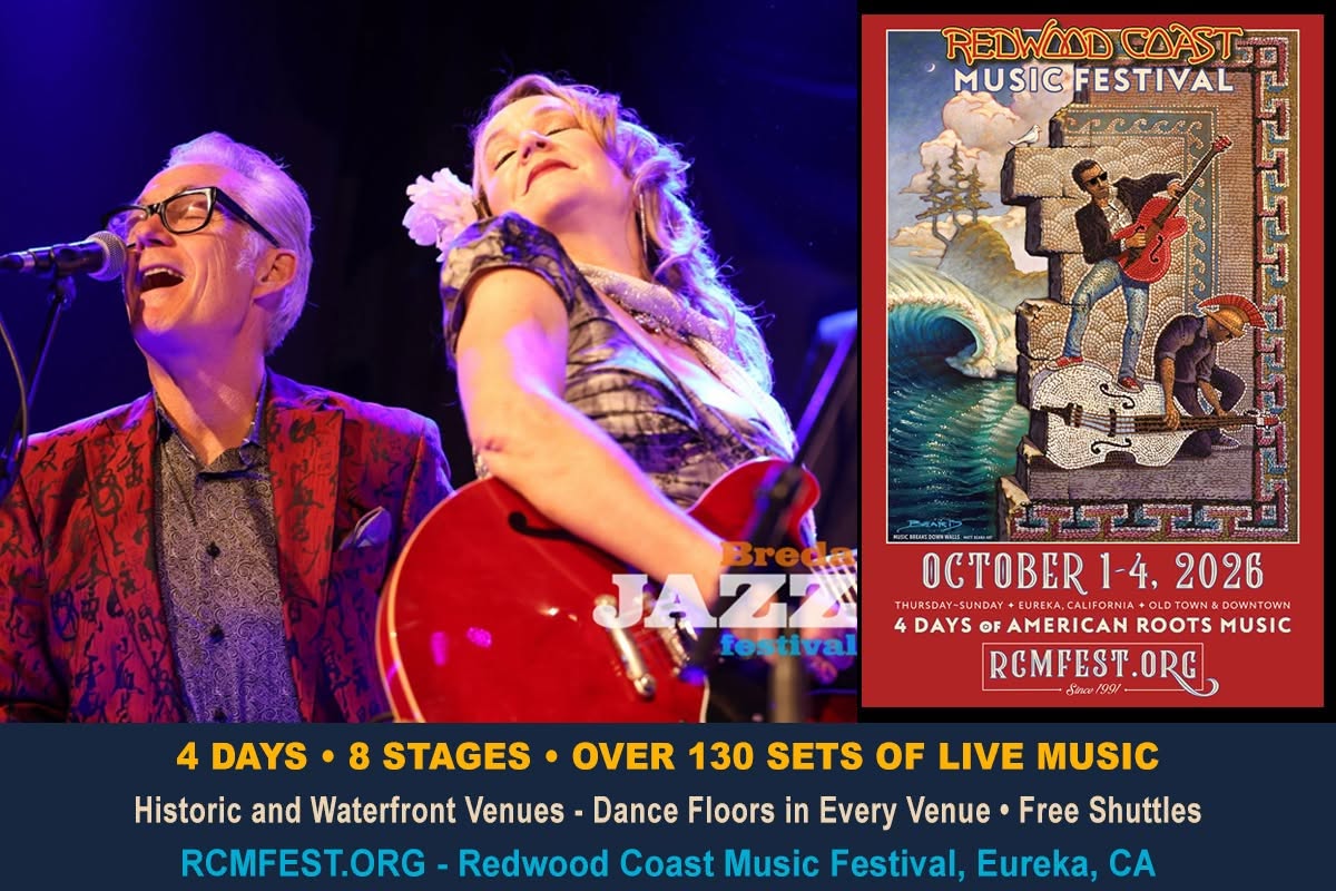 Redwood Coast Music Festival, Eureka CA — SAT 3 – SUN 4 OCT