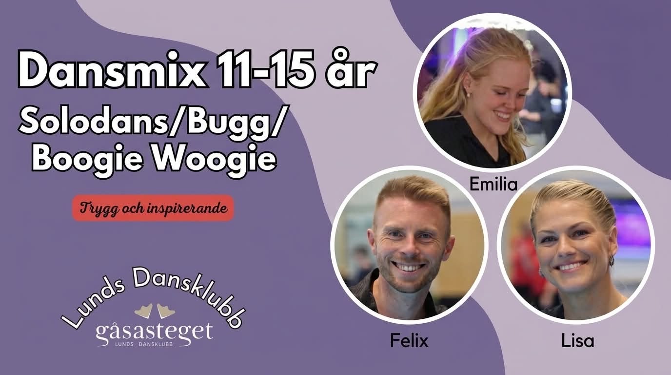 Dansmix 11-15 år — MON 5 OCT