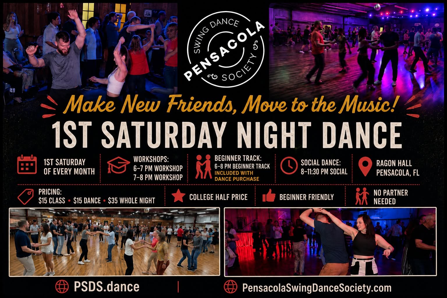 1st Saturday West Coast Swing dance at Ragon Hall — SAT 3 – SUN 4 OCT