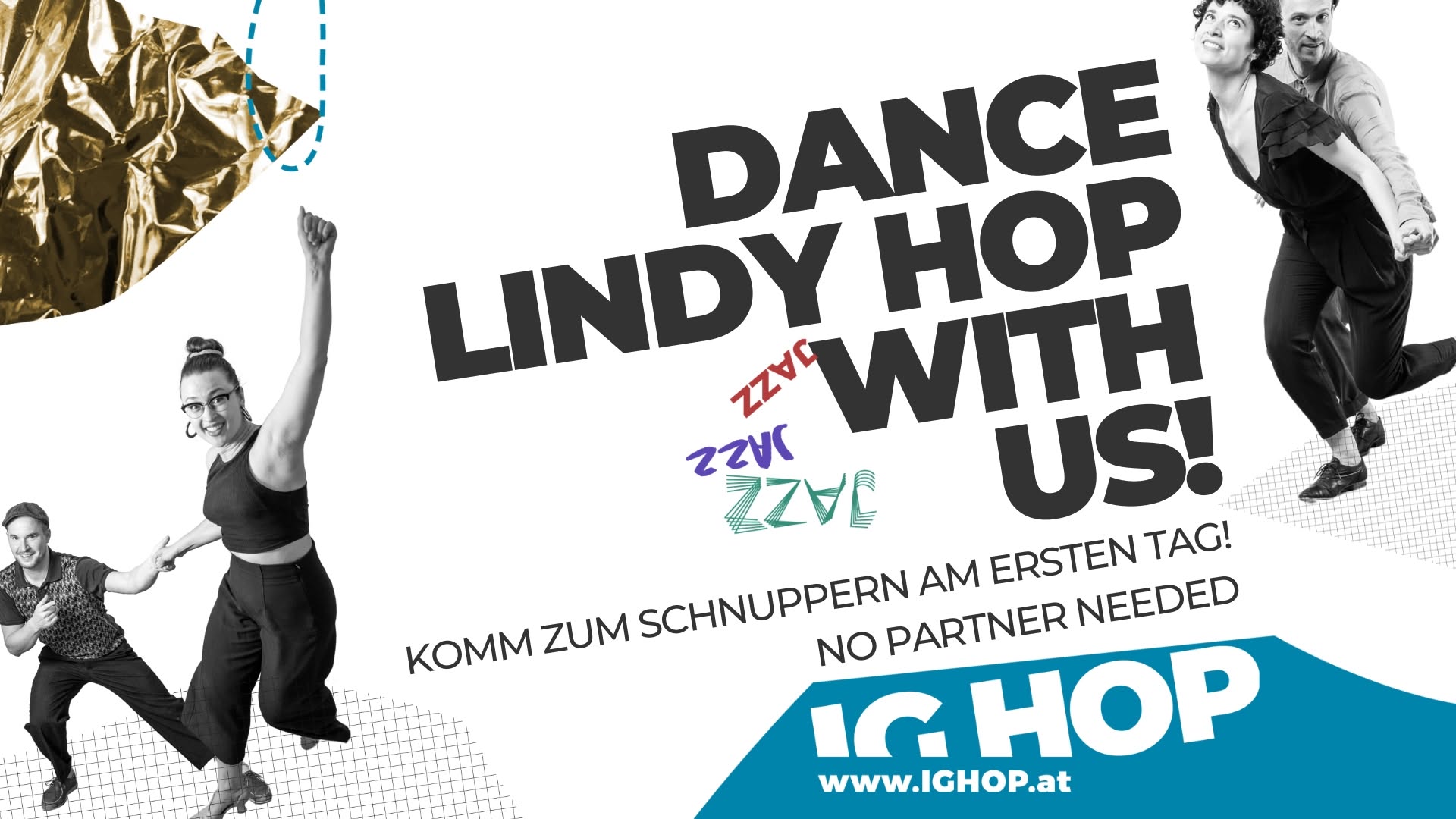 Schnuppertag beim Lindy Hop Beginner Kurs — TUE 6 OCT