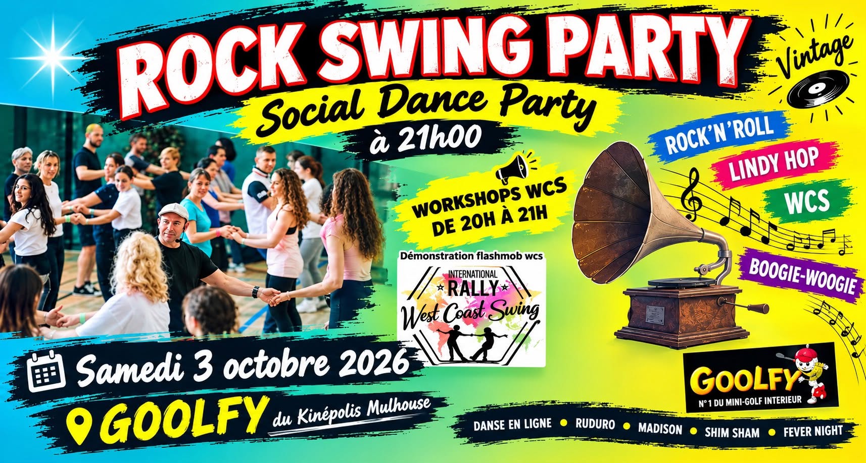 Workshop WCS / Rock and Swing Party — SAT 3 OCT