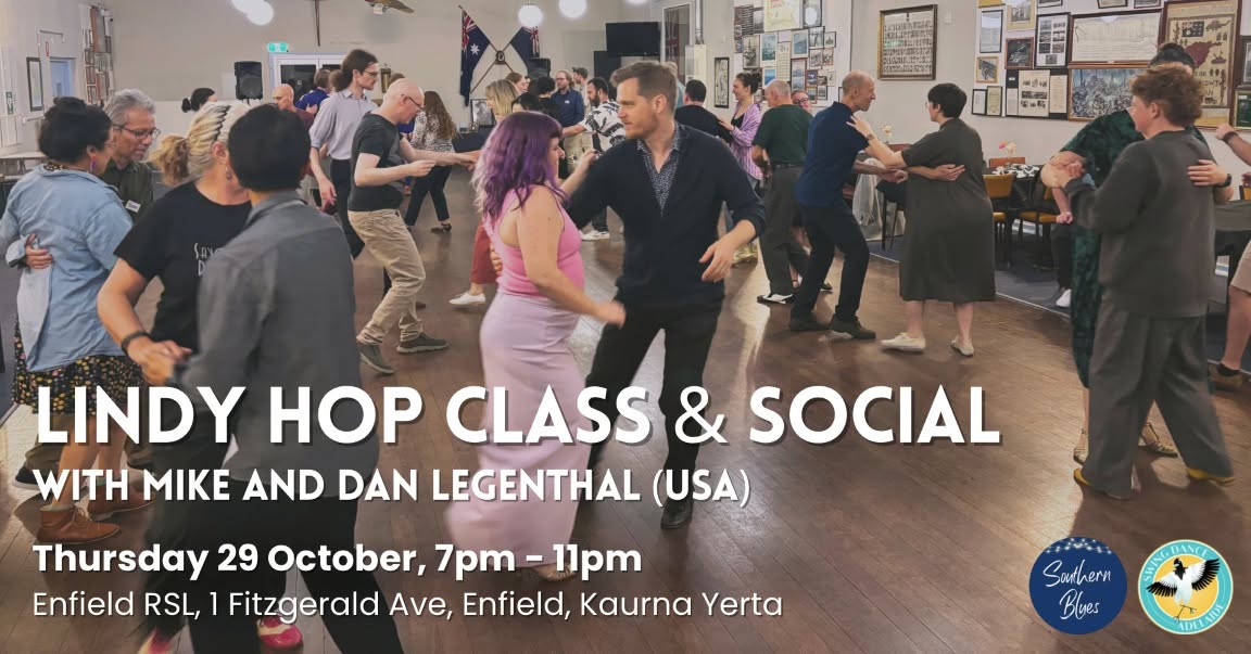 Lindy Hop Class and Social with Mike + Dan — THU 29 OCT