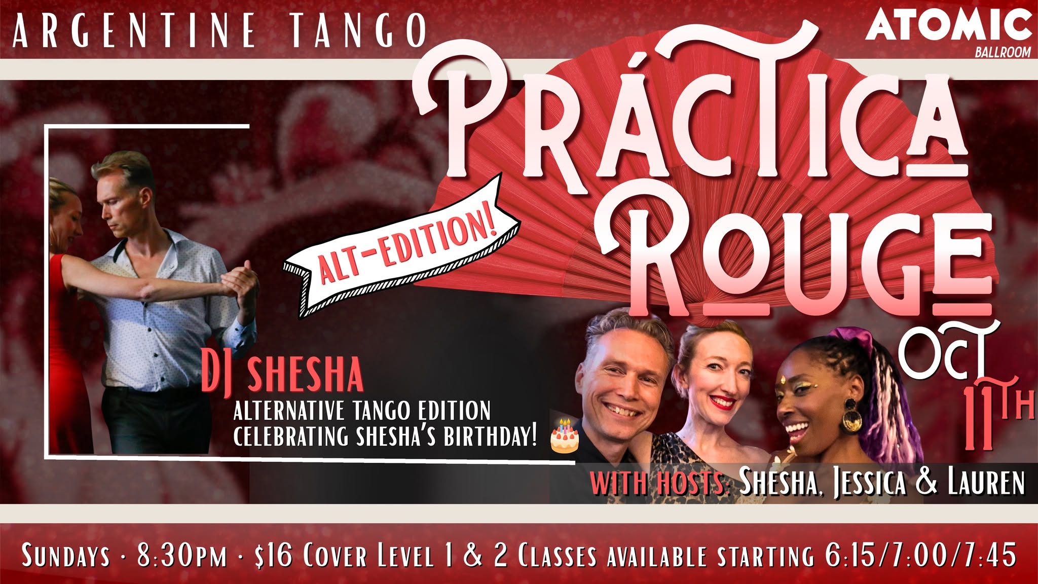 Práctica Rouge 🪭 Alternative Edition DJ Shesha — MON 12 OCT