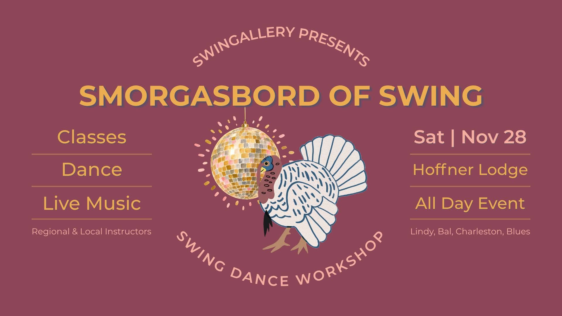 Smorgasbord of Swing — SAT 28 – SUN 29 NOV