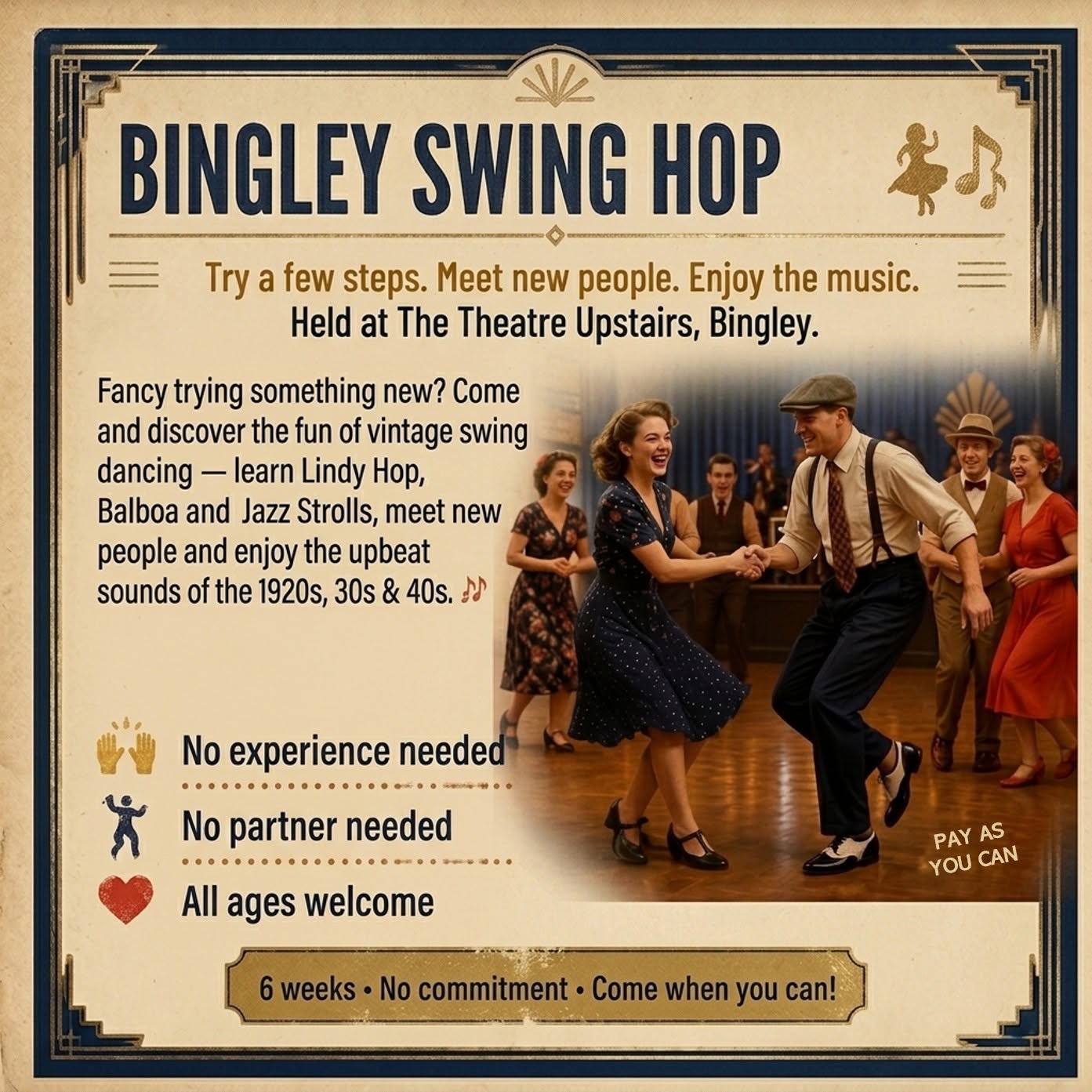 Bingley Swing Hop β MON 5 OCT