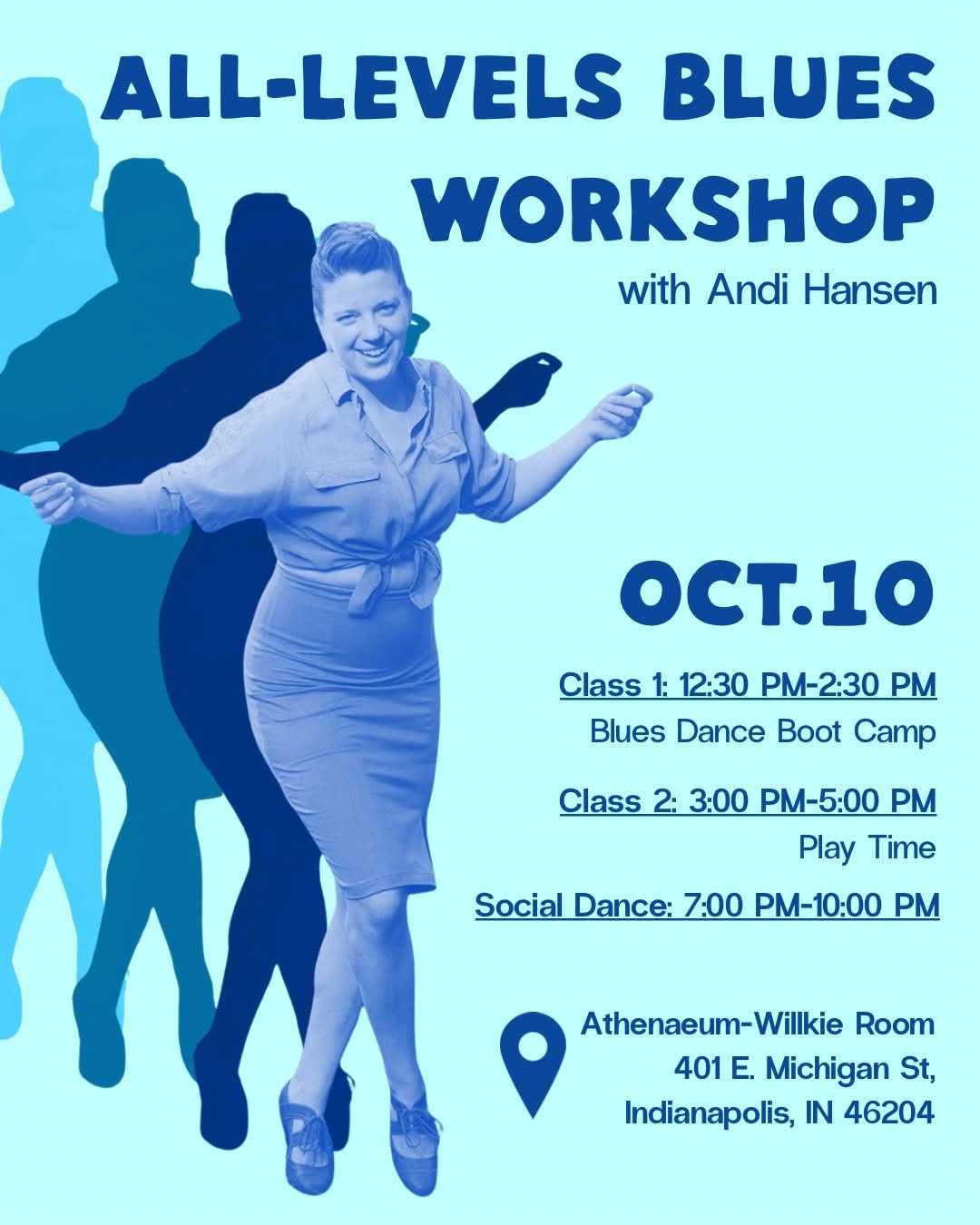 All-Levels Blues Workshop with Andi Hansen — SAT 10 – SUN 11 OCT