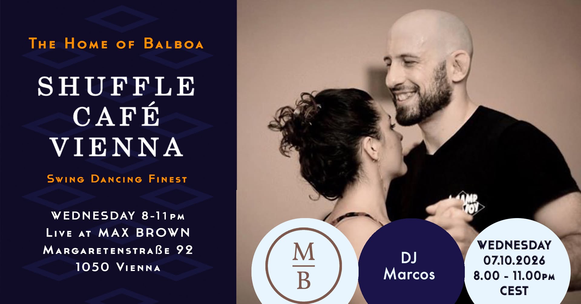Shuffle Café - DJ Marcos — WED 7 OCT