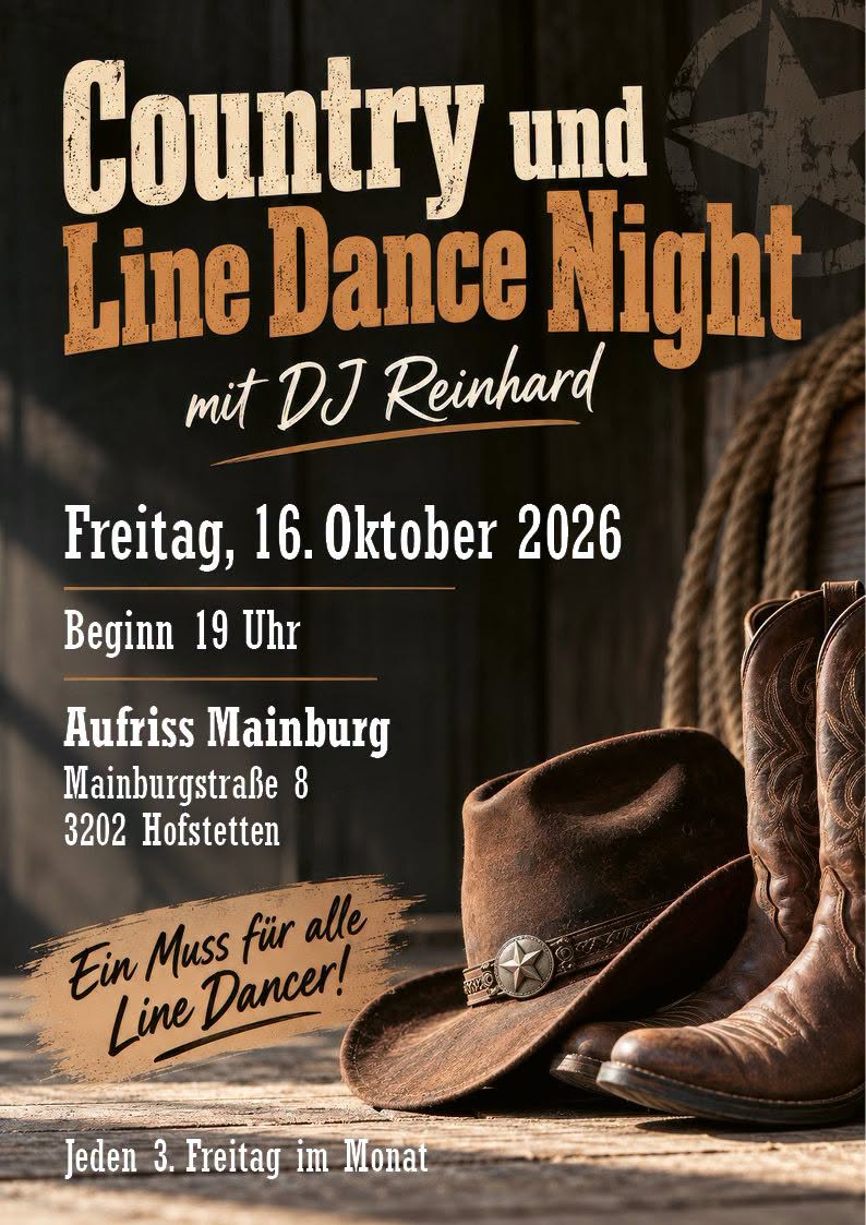 Country- und Line-Dance-Night — FRI 16 OCT