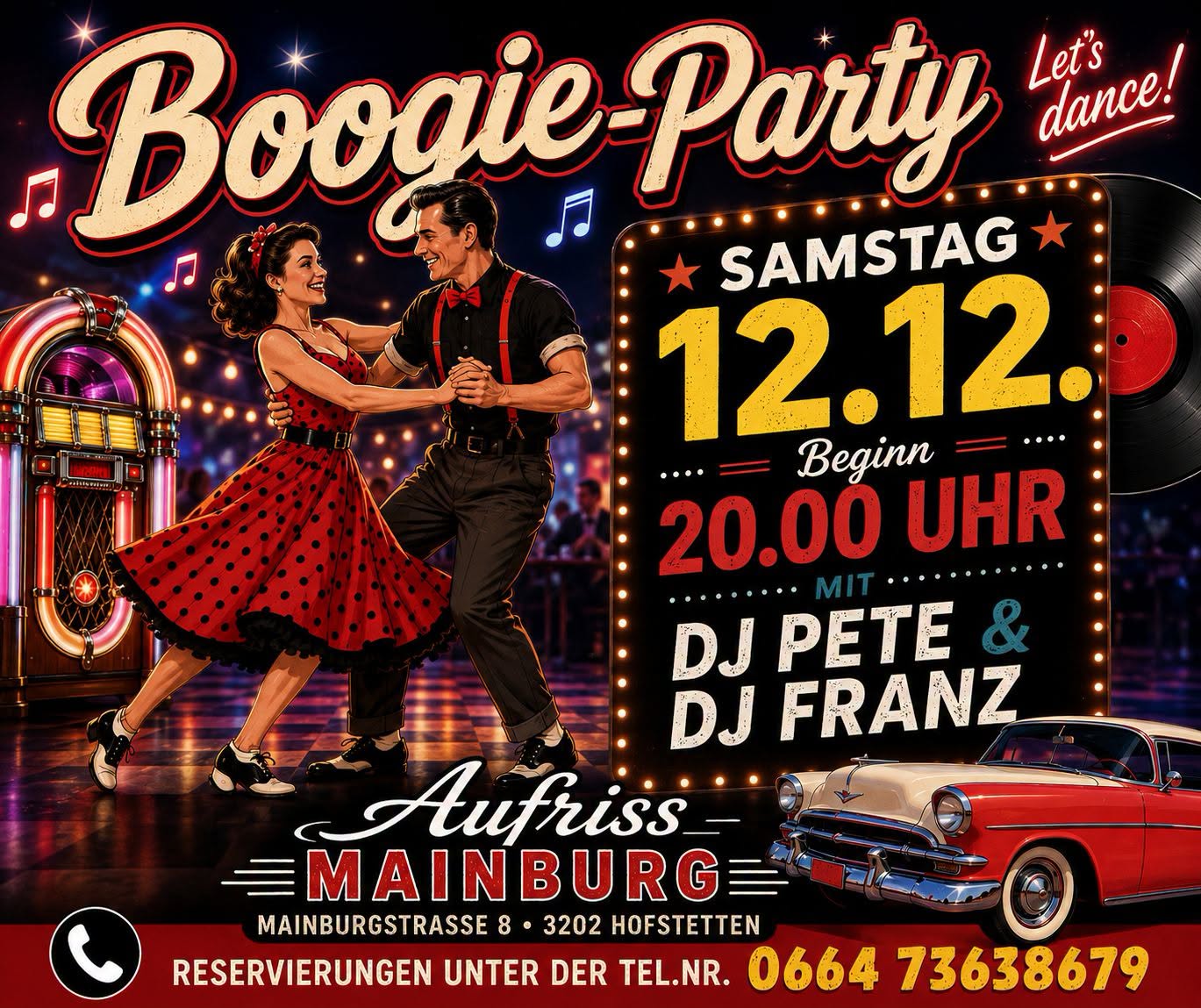 Boogie-Party — SAT 12 – SUN 13 DEC