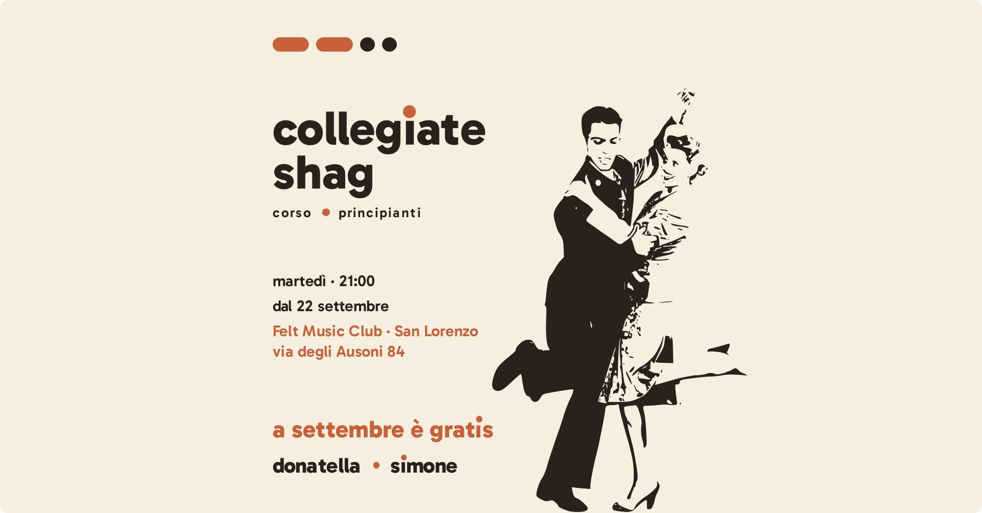 Swing Collegiate Shag - Corso Principianti a San Lorenzo — TUE 6 OCT