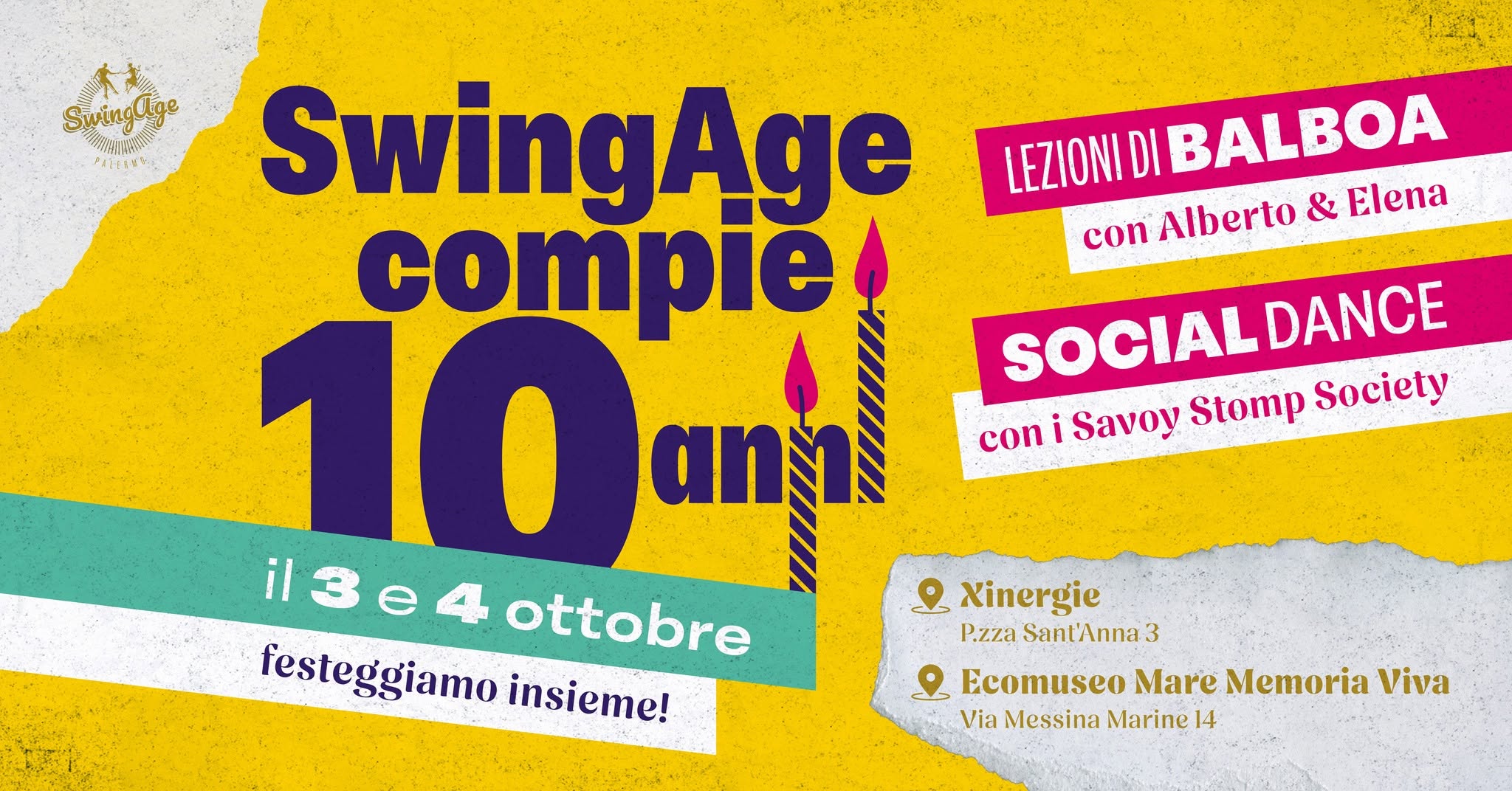 10 anni di SwingAge — SAT 3 OCT