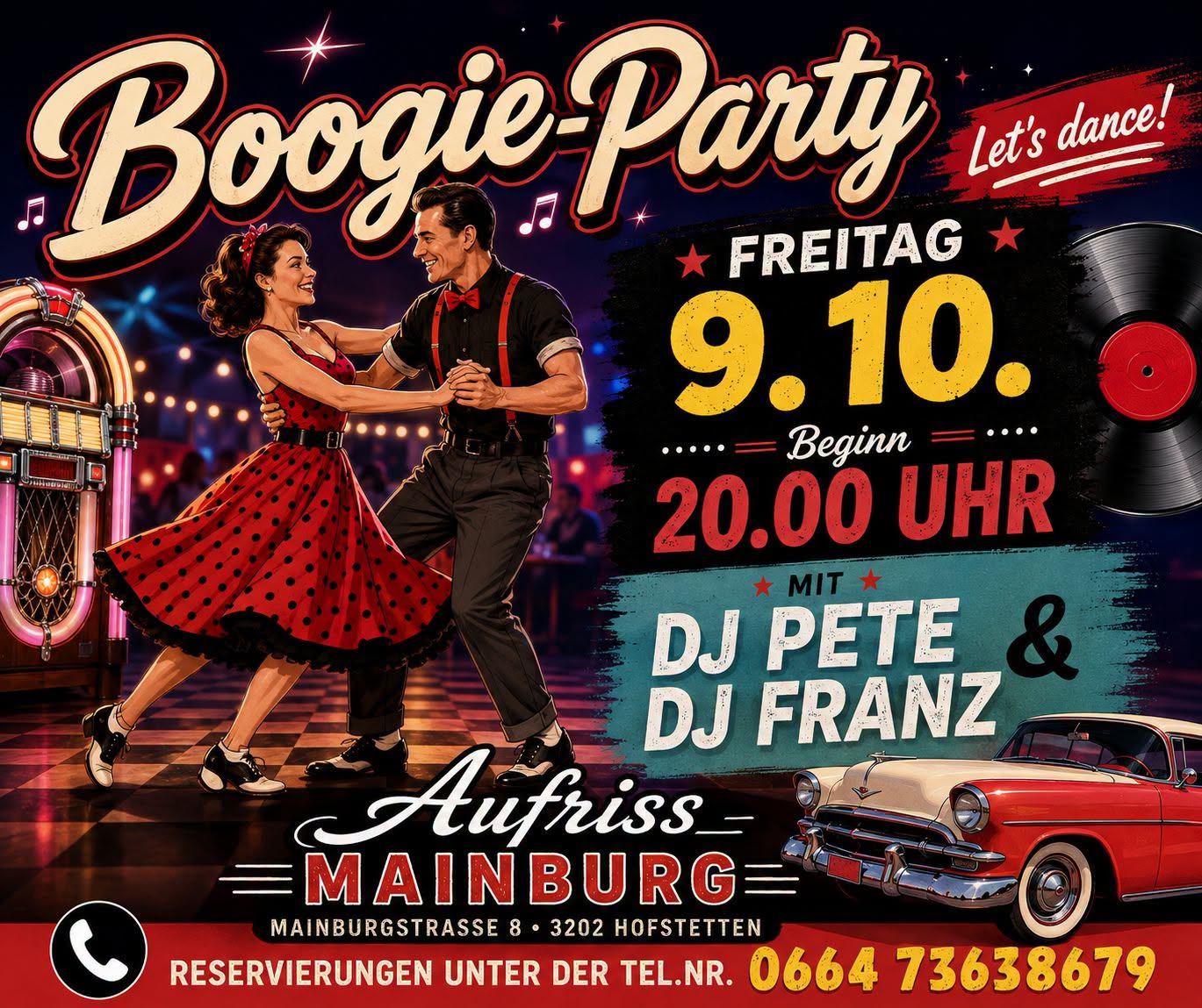 Boogie-Party — FRI 9 – SAT 10 OCT