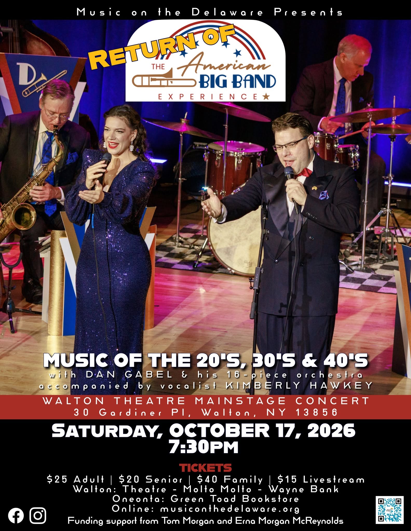 American Big Band Experience Featuring Dan Gabel and His Orchestra and Kimberly Hawkey Mainstage — SAT 17 OCT