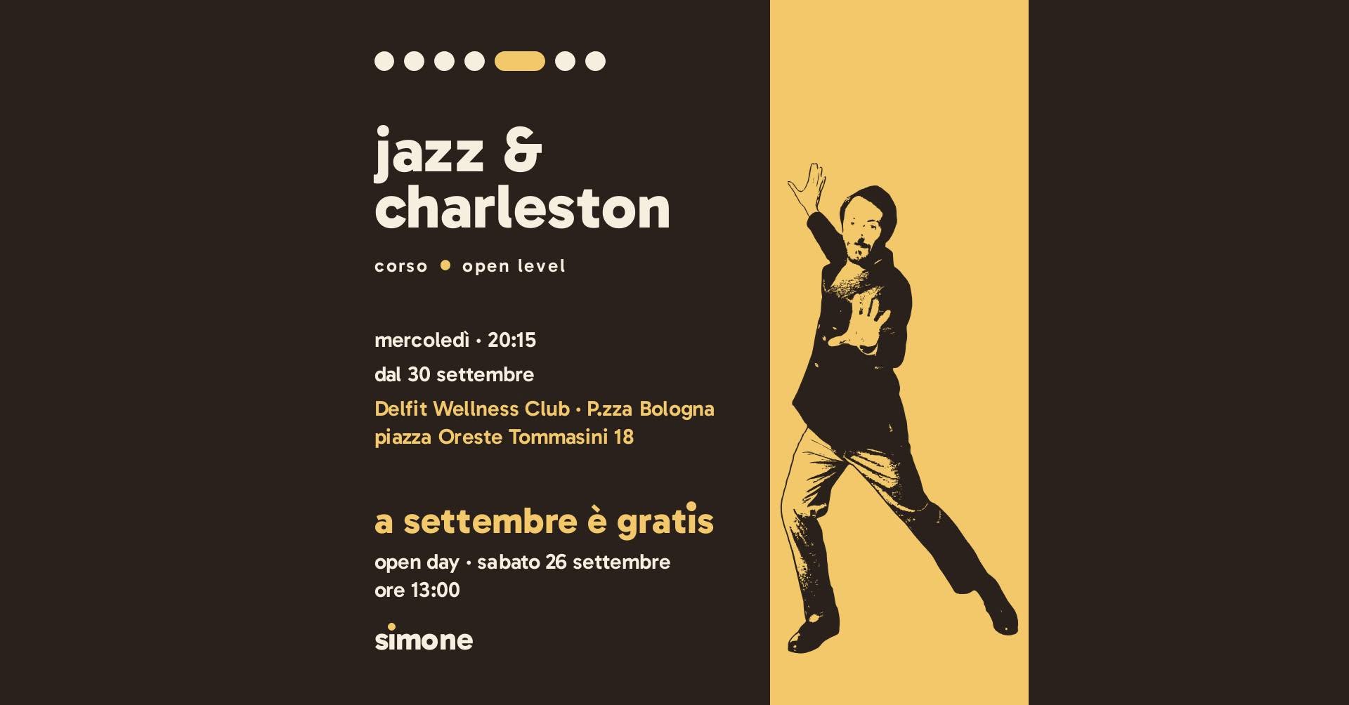 Swing Jazz & Charleston - Livello aperto - Piazza Bologna — WED 7 OCT