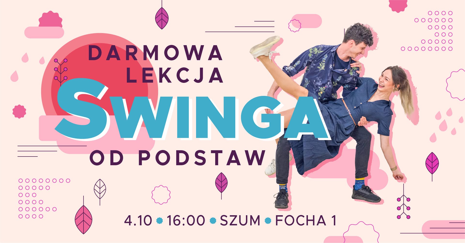 Zabujaj się w swingu - darmowa lekcja Lindy Hopa od podstaw w SZUMie! — SUN 4 OCT
