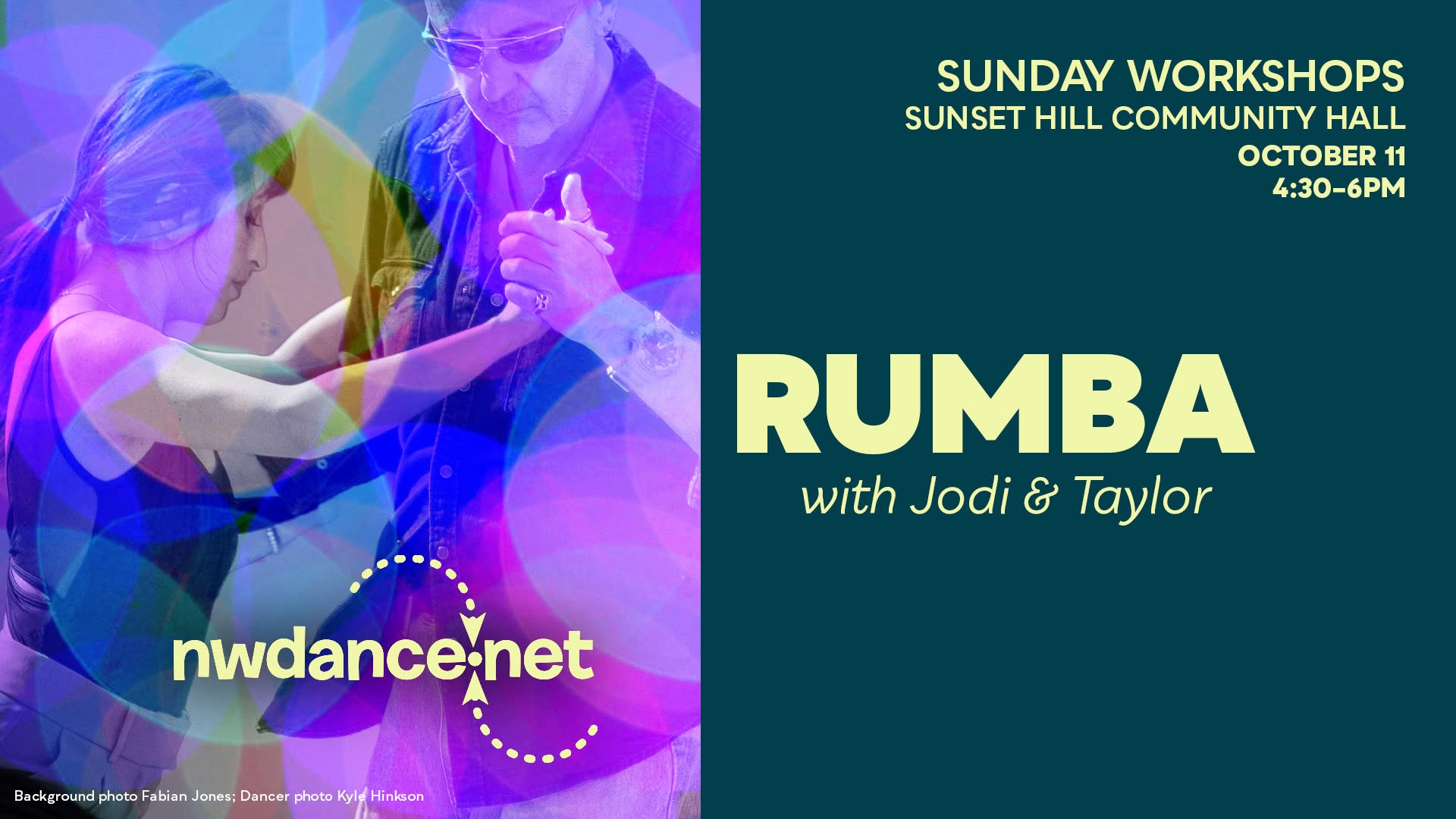 RUMBA with Jodi & Taylor — SUN 11 – MON 12 OCT
