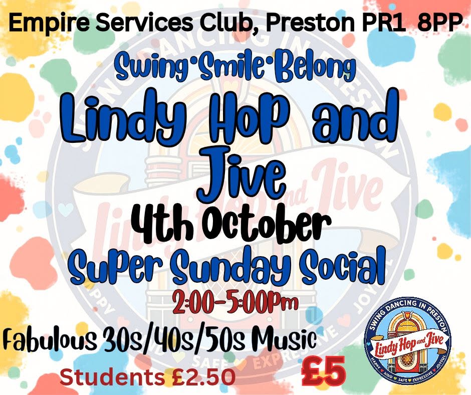 Super Sunday Social! — SUN 4 OCT
