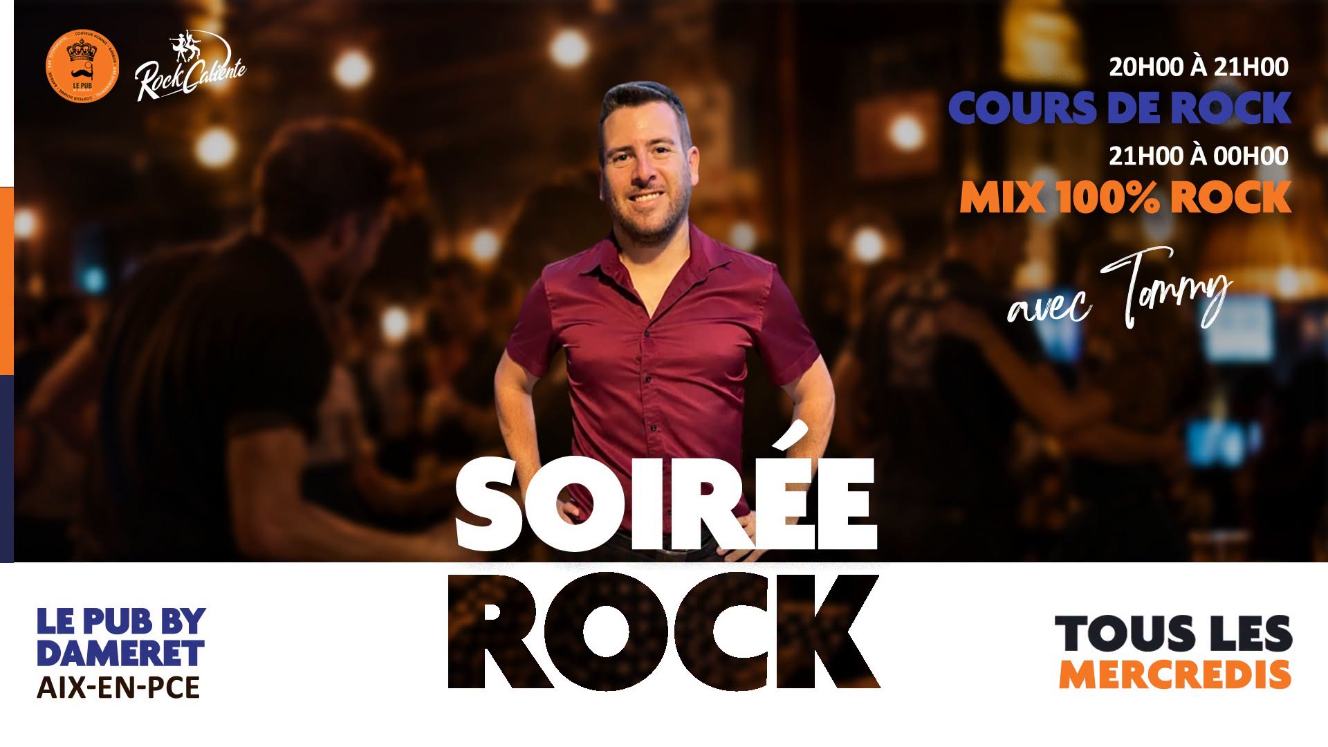 Soirรฉe Rock au bar Le Pub by Dameret โ WED 7 OCT