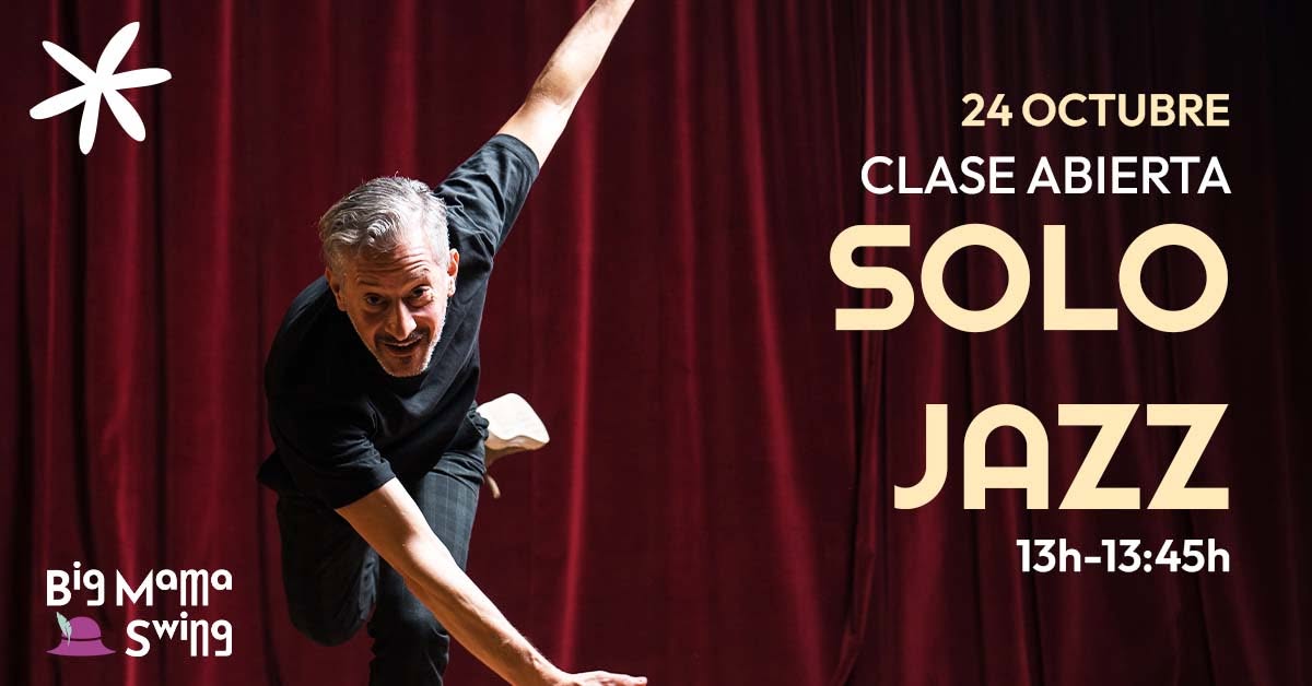 Solo Jazz · Clase abierta gratuita · 24 octubre — SAT 24 OCT
