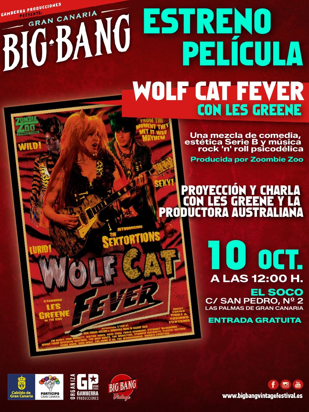 WOLF CAT FEVER Estreno película — SAT 10 OCT