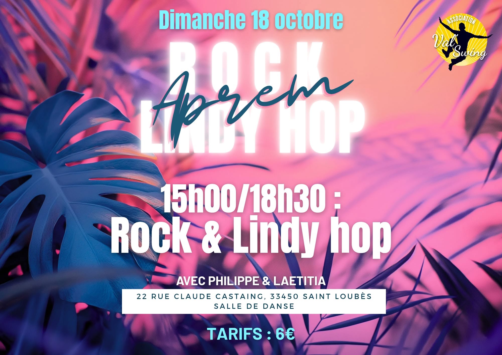 Aprém rock & Lindy hop — SUN 18 OCT