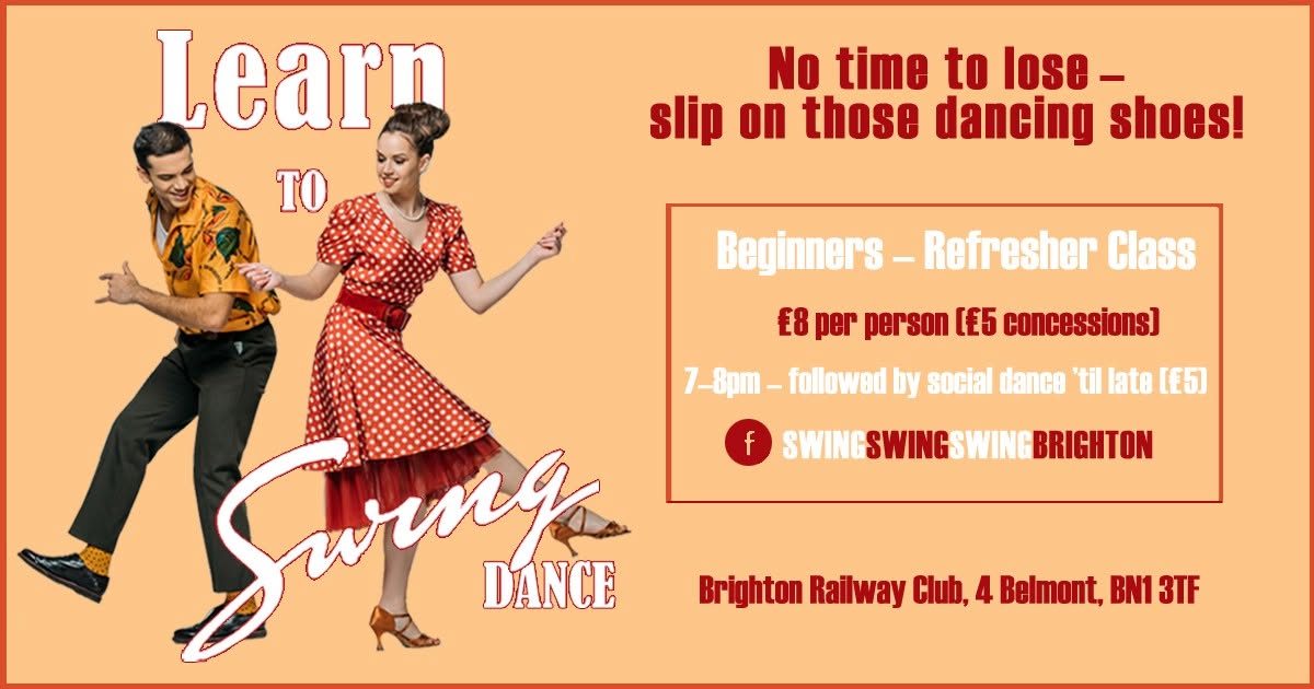 Jim's Swing Dance Class - Friday 30th October at the BRC — FRI 30 OCT