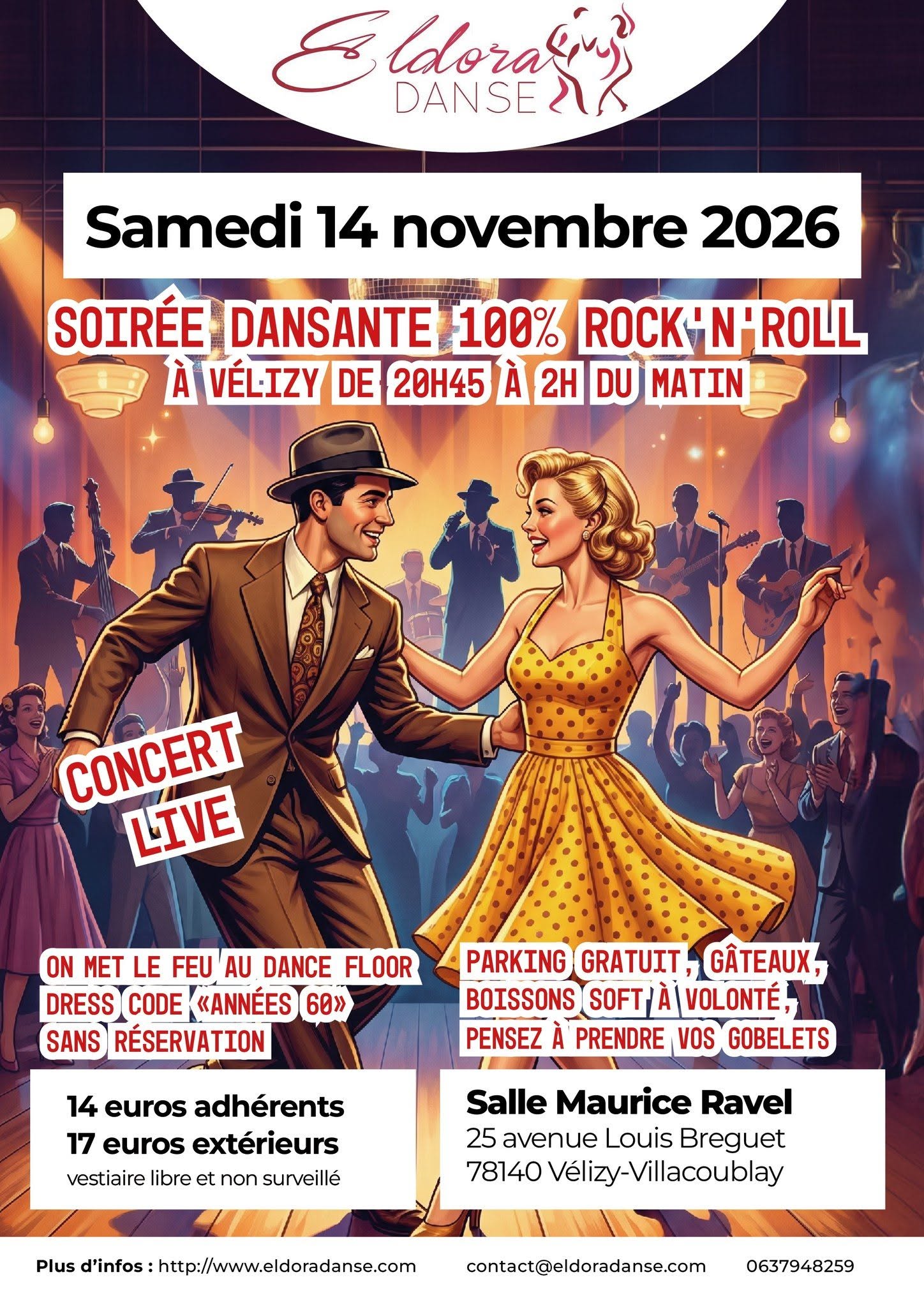 Samedi 14 novembre 2026 - Stage & Soirée Dansante et Concert Rock’n’Roll — SAT 14 – SUN 15 NOV