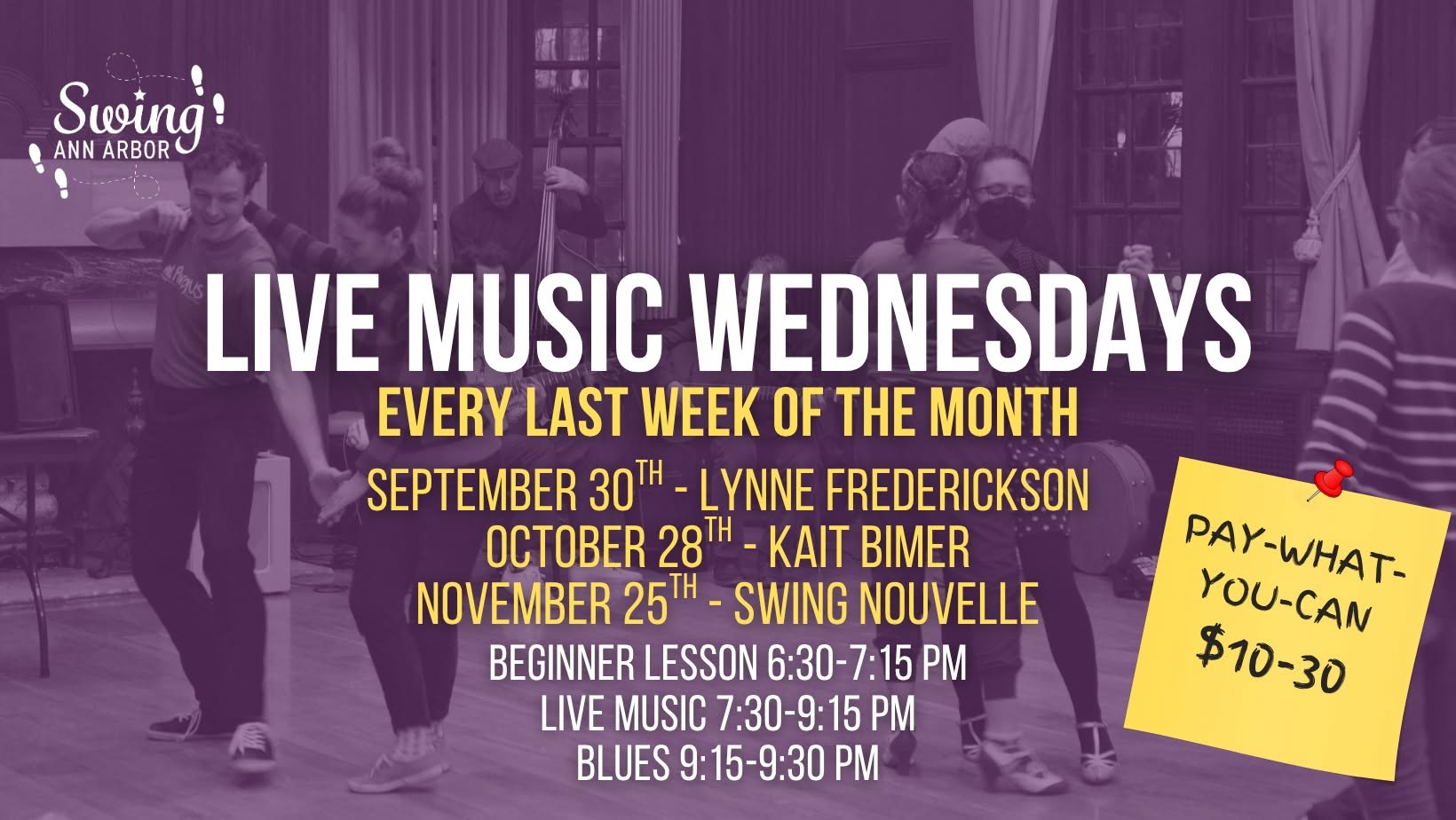 Live Music Wednesdays — WED 28 – THU 29 OCT