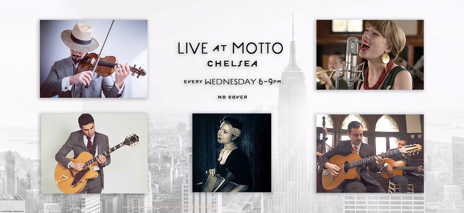 LIVE AT MOTTO (Chelsea) - Adrien Chevalier Gypsy Jazz — WED 7 – THU 8 OCT