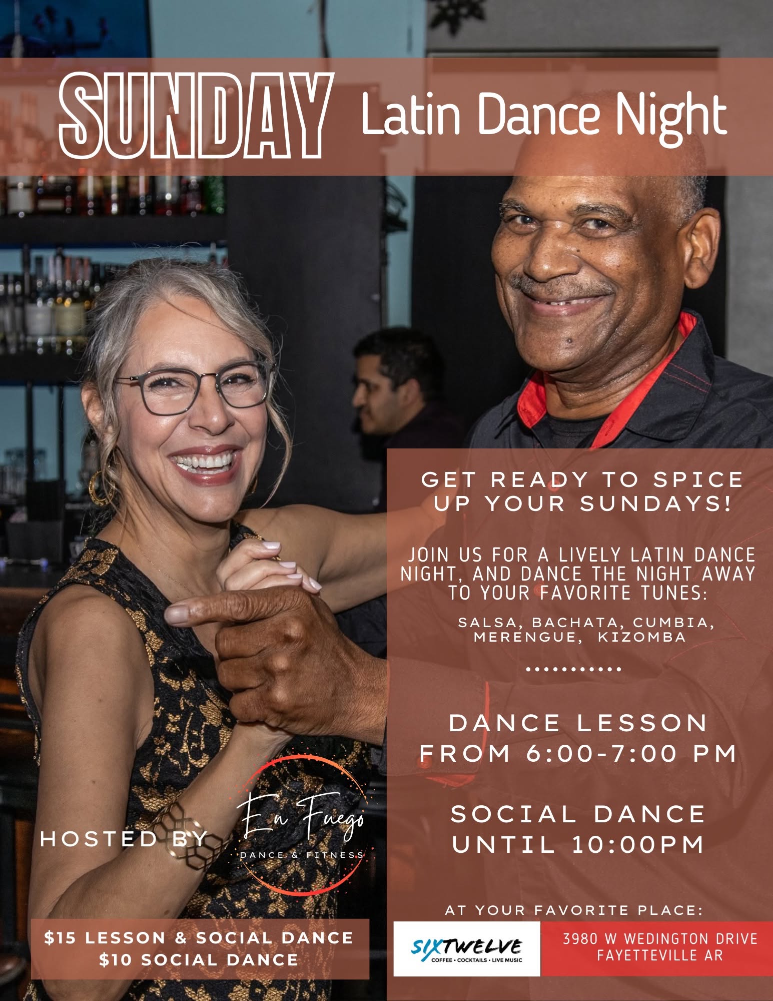 En Fuego Latin Dance Night! — SUN 4 – MON 5 OCT