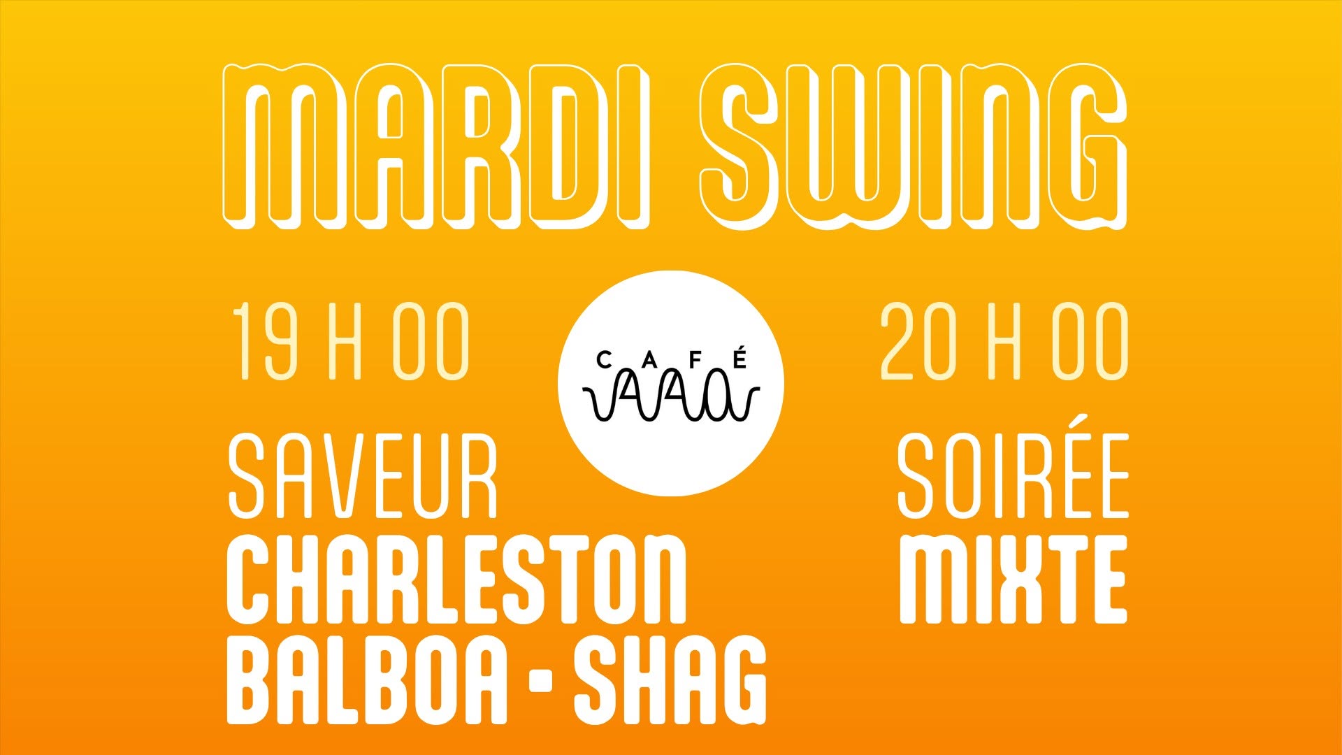 Soirée Mixte avec saveur Charleston, Balboa et Shag — WED 9 DEC
