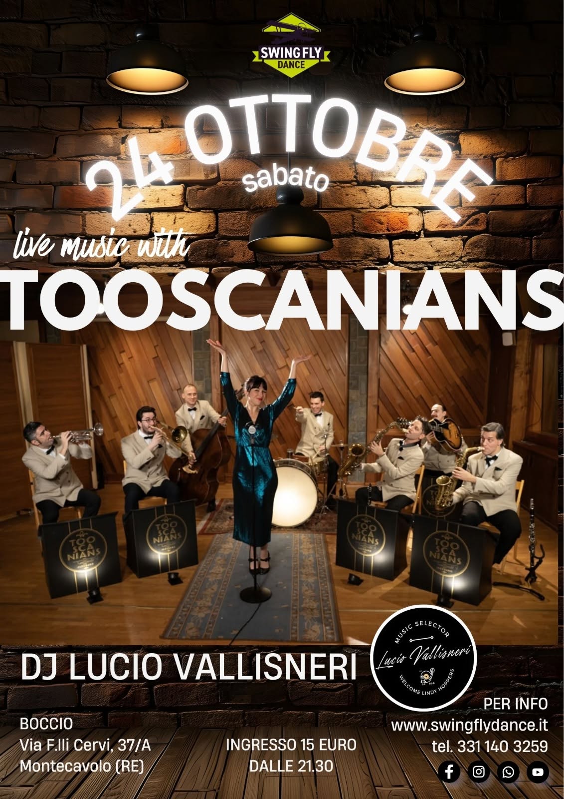 All Star on Stage With Tooscanians — SAT 24 OCT