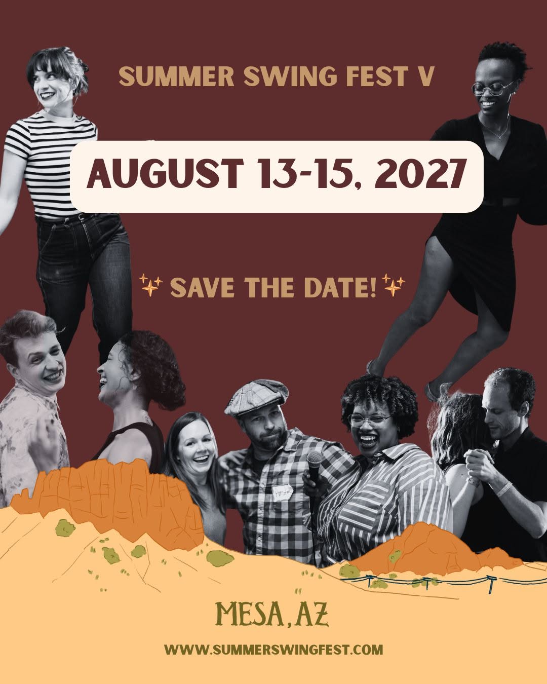 Summer Swing Fest 2027 - SAVE THE DATE — SAT 14 – MON 16 AUG 2027