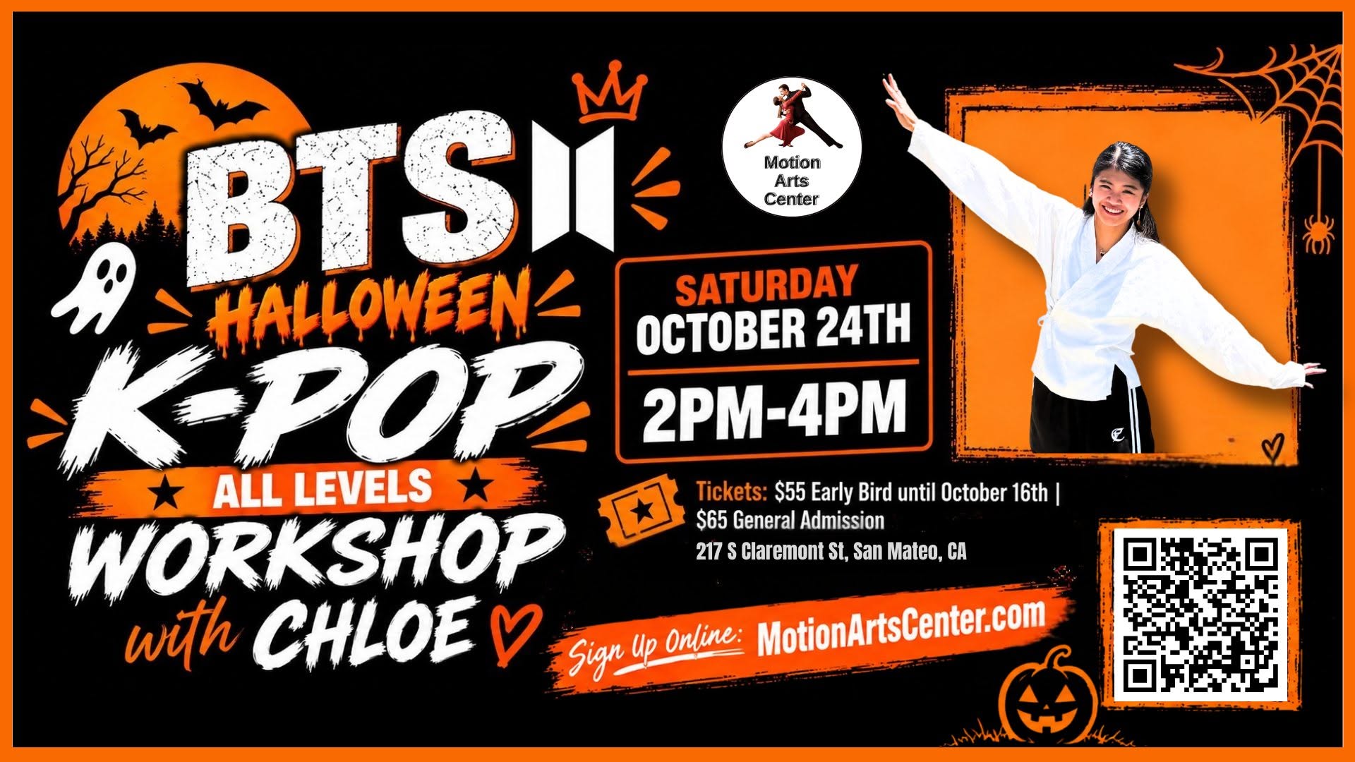 BTS K-Pop Halloween Workshop with Chloe in San Mateo! — SAT 24 OCT