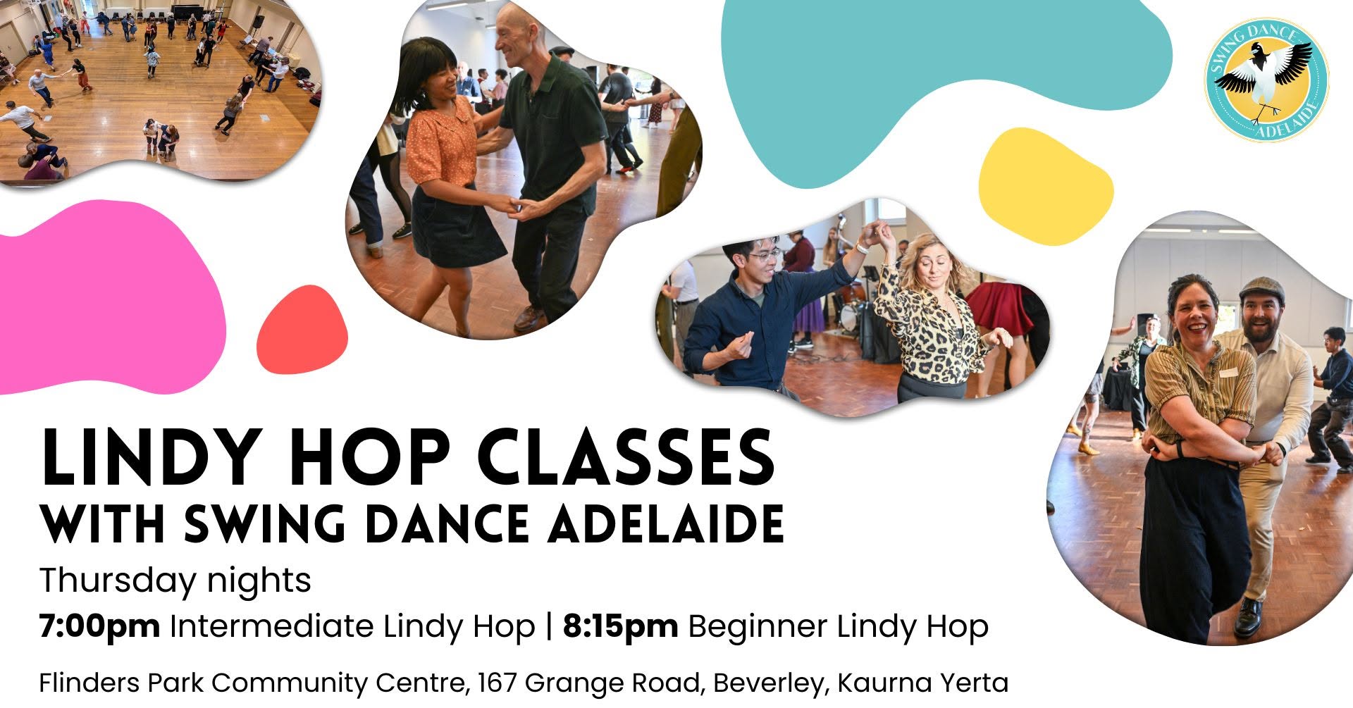 October Lindy Hop Classes with Swing Dance Adelaide — THU 8 OCT