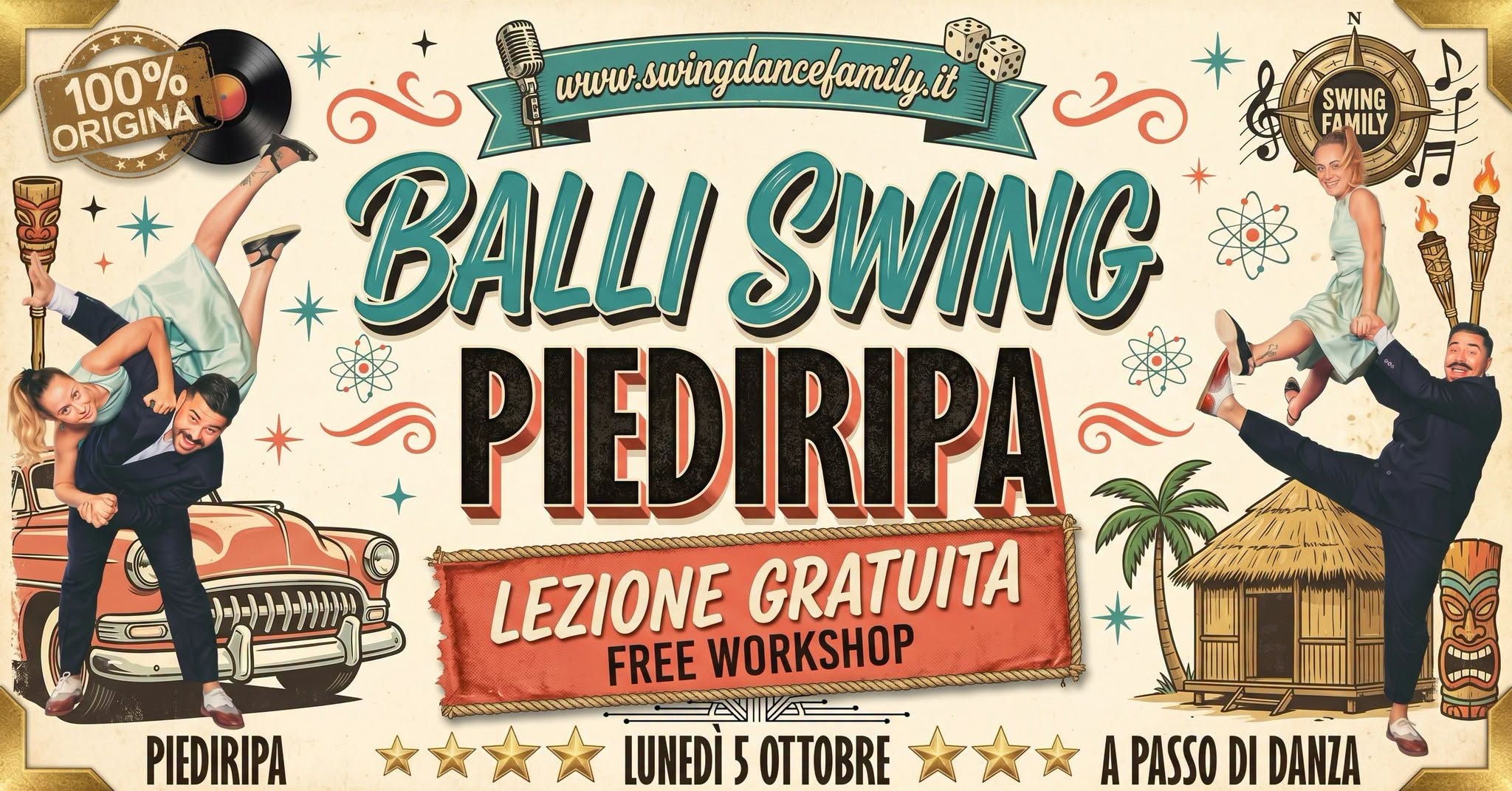 BALLO SWING - PIEDIRIPA | Lezioni Gratuite — MON 5 OCT