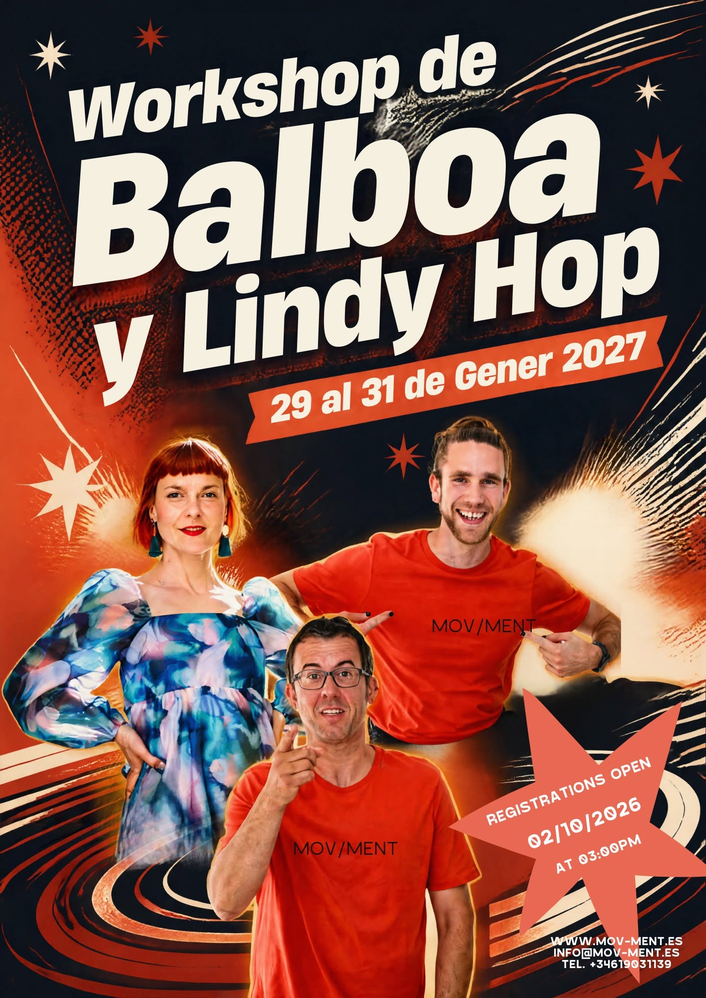 BALBOA & LINDY WORKSHOP KATJA Z., MARTI G. & ALBERT R. — FRI 29 – SUN 31 JAN 2027