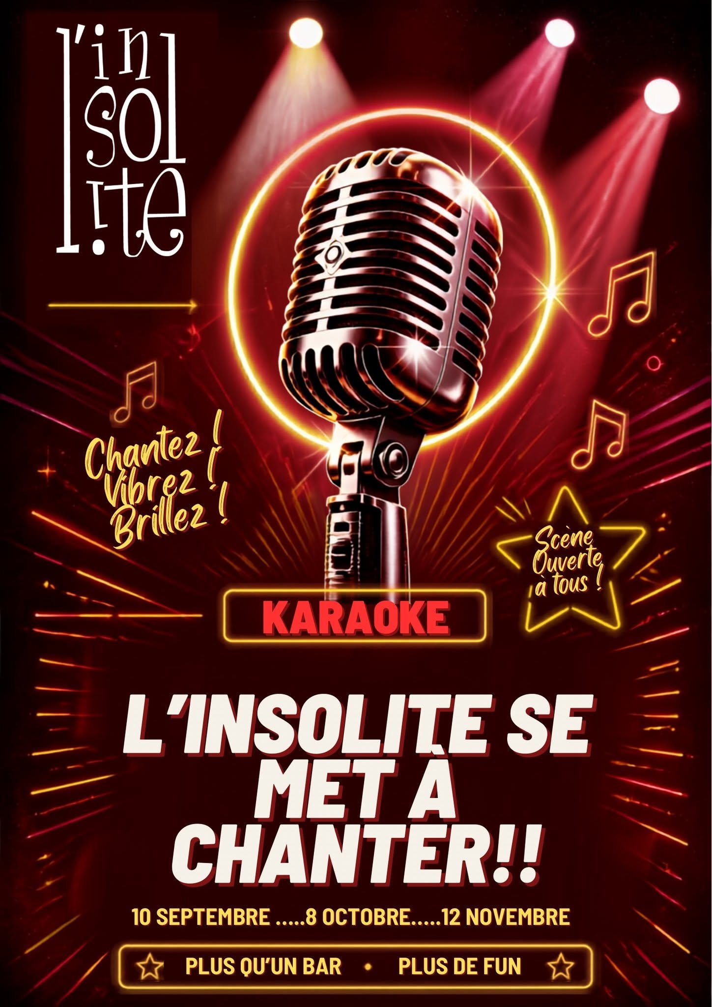 Karaoké de l’inso — THU 8 OCT