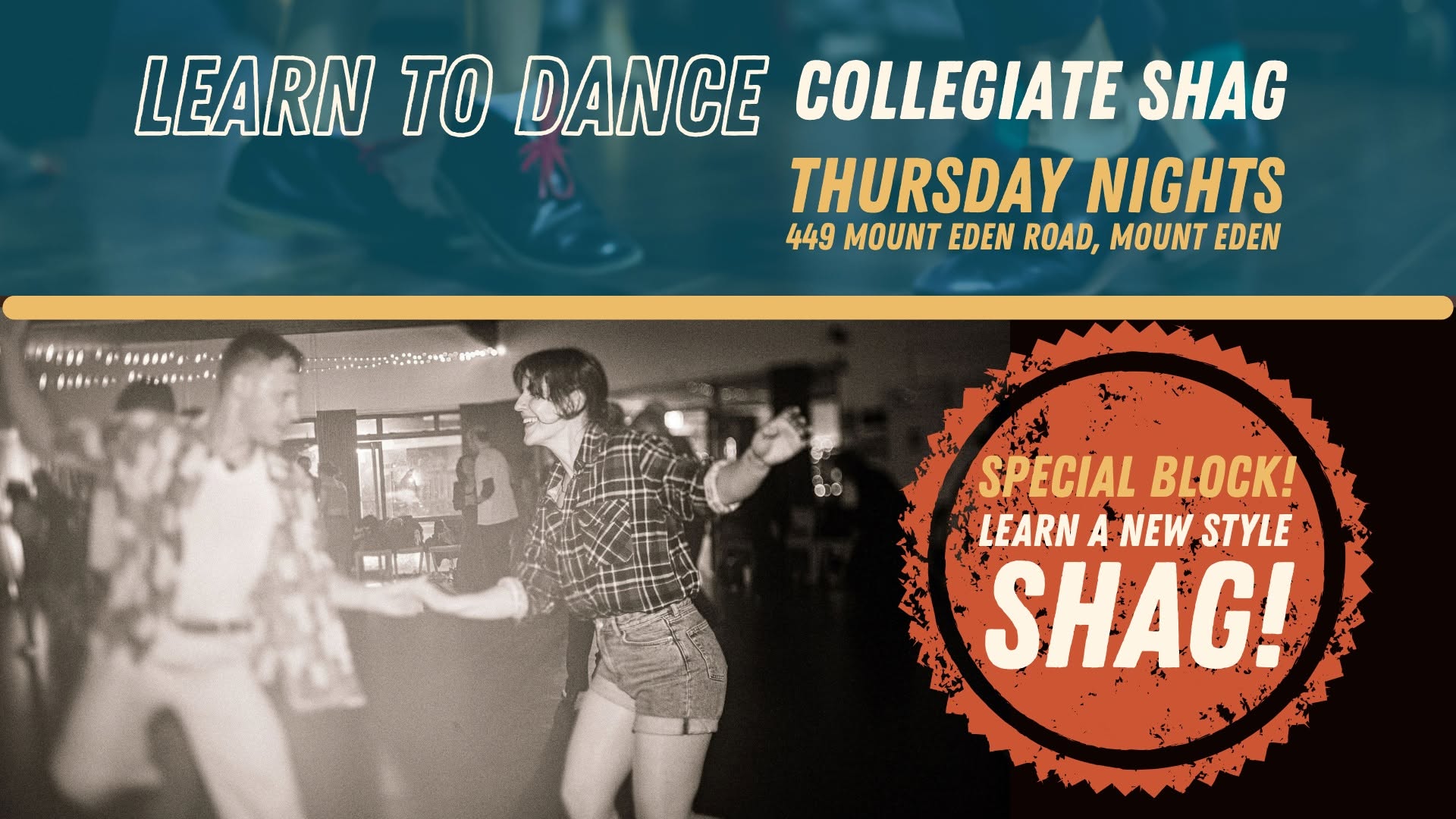 Learn to Swing Dance - Collegiate Shag! — THU 15 OCT