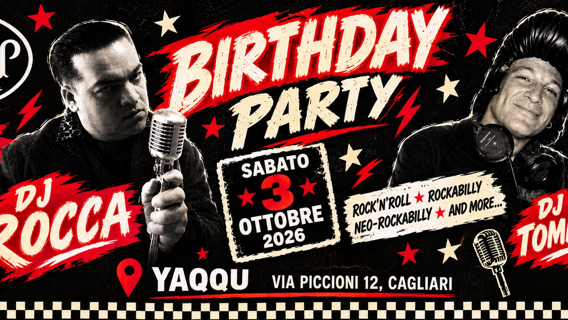 ROCCA’S BIRTHDAY ROCK’N’ROLL PARTY — SAT 3 OCT
