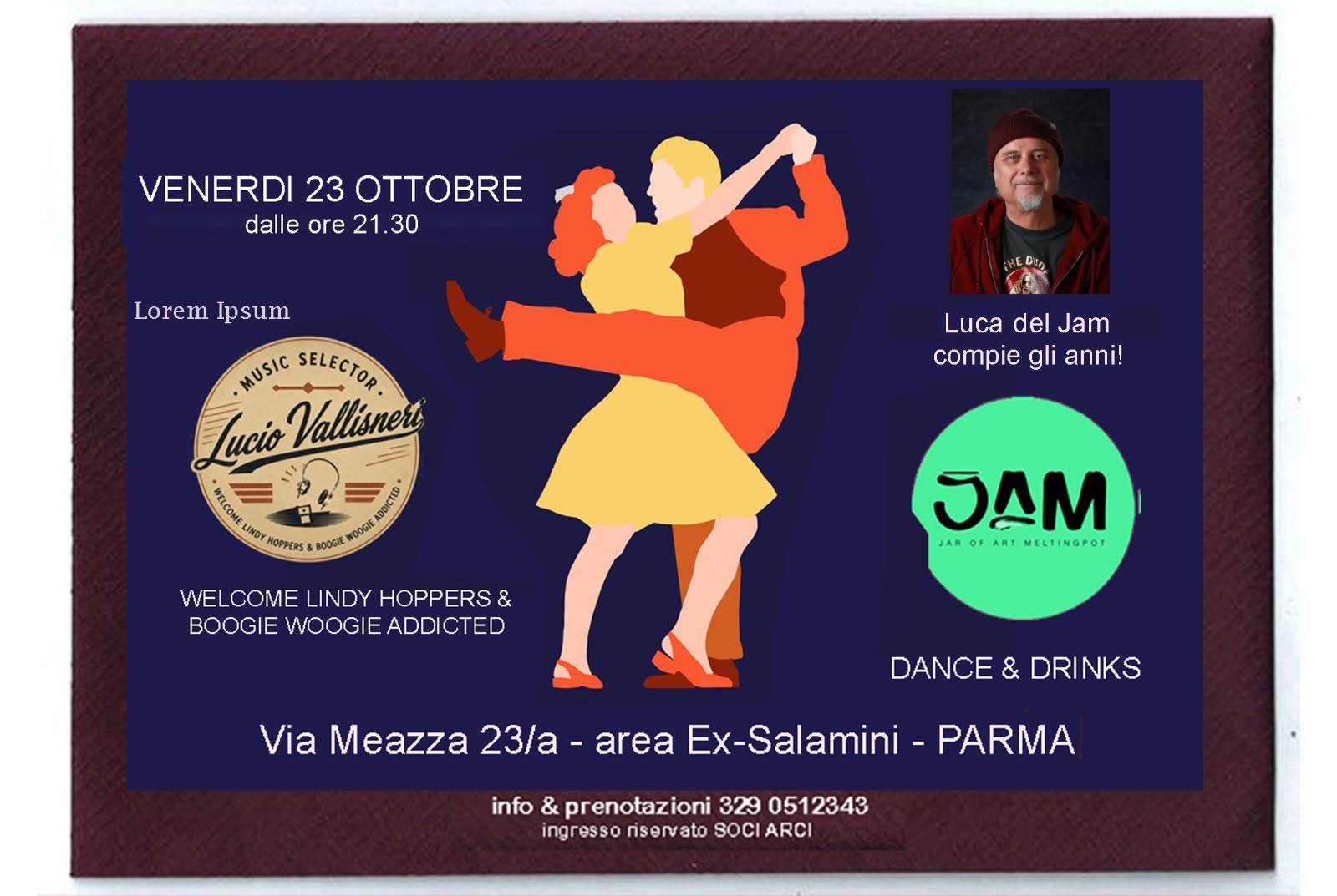 OCTOBER SWING!!! con Lucio Vallisneri — FRI 23 OCT