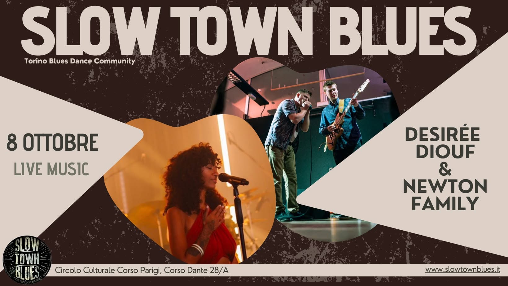 Slow Town Blues Night > Newton Family ft. Desirée Diouf @CCCP — THU 8 OCT